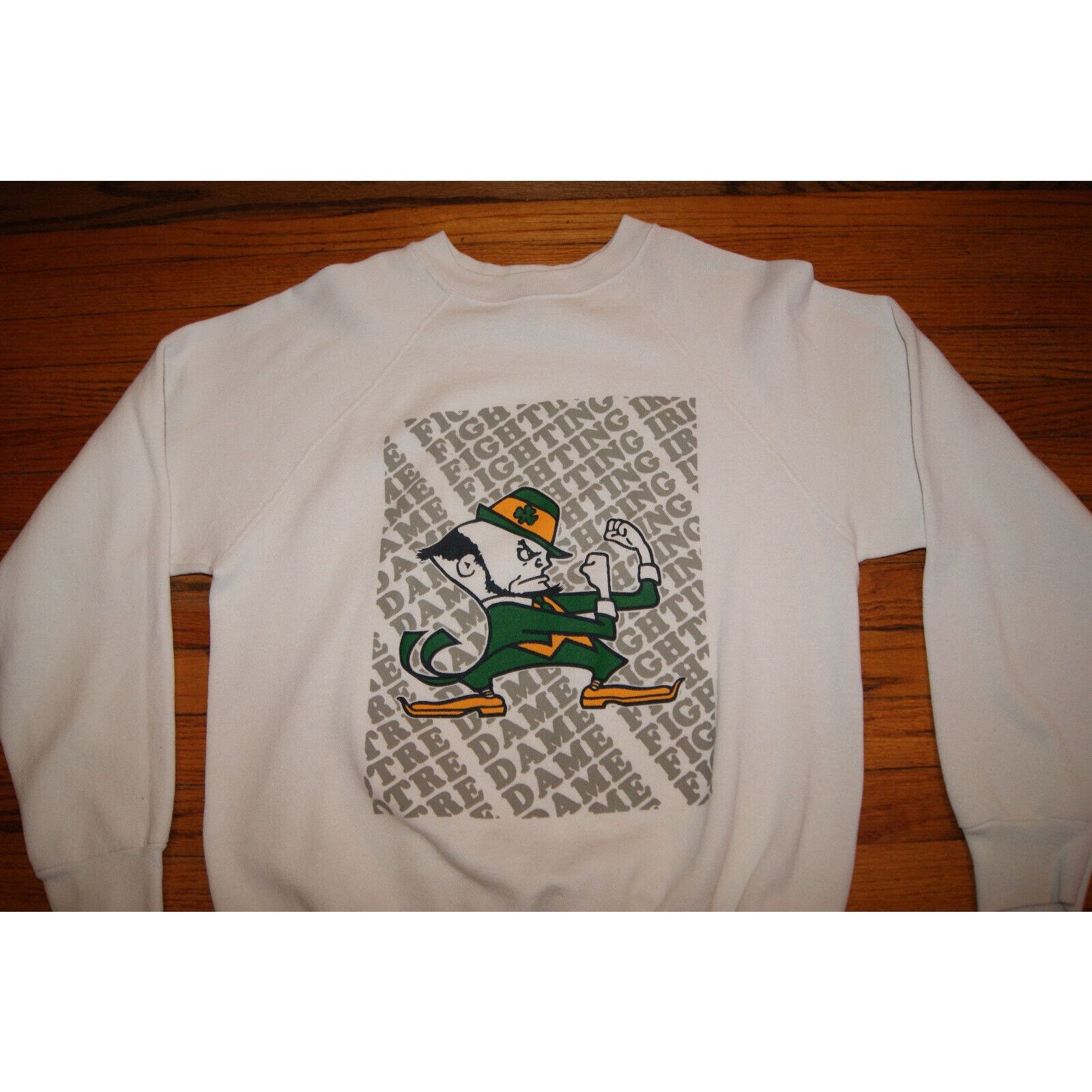 Other VTG Notre Dame Fighting Irish Crew Sweatshirt 80s Mens L USA Size US L / EU 52-54 / 3 - 2 Thumbnail
