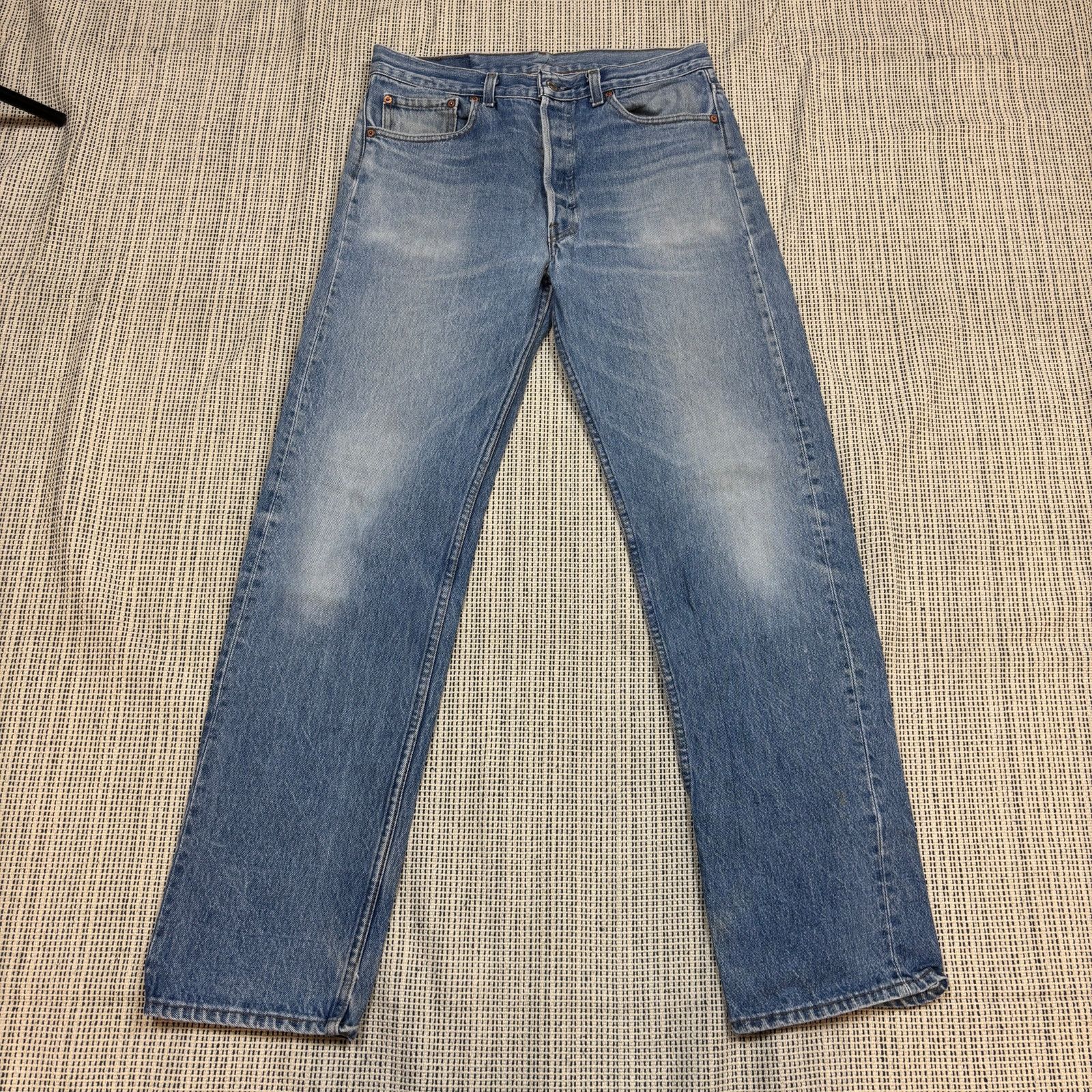 Levi's × Vintage Vintage 80s Levi's 501 XX Straight Leg Jeans 35x36 (32x32) Size US 32 / EU 48 - 3 Thumbnail