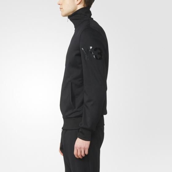 Adidas × Japanese Brand × Yohji Yamamoto Adidas Y-3 Yohji Yamamoto Mens Black Poly Track Zip Jacket Size US XL / EU 56 / 4 - 2 Thumbnail