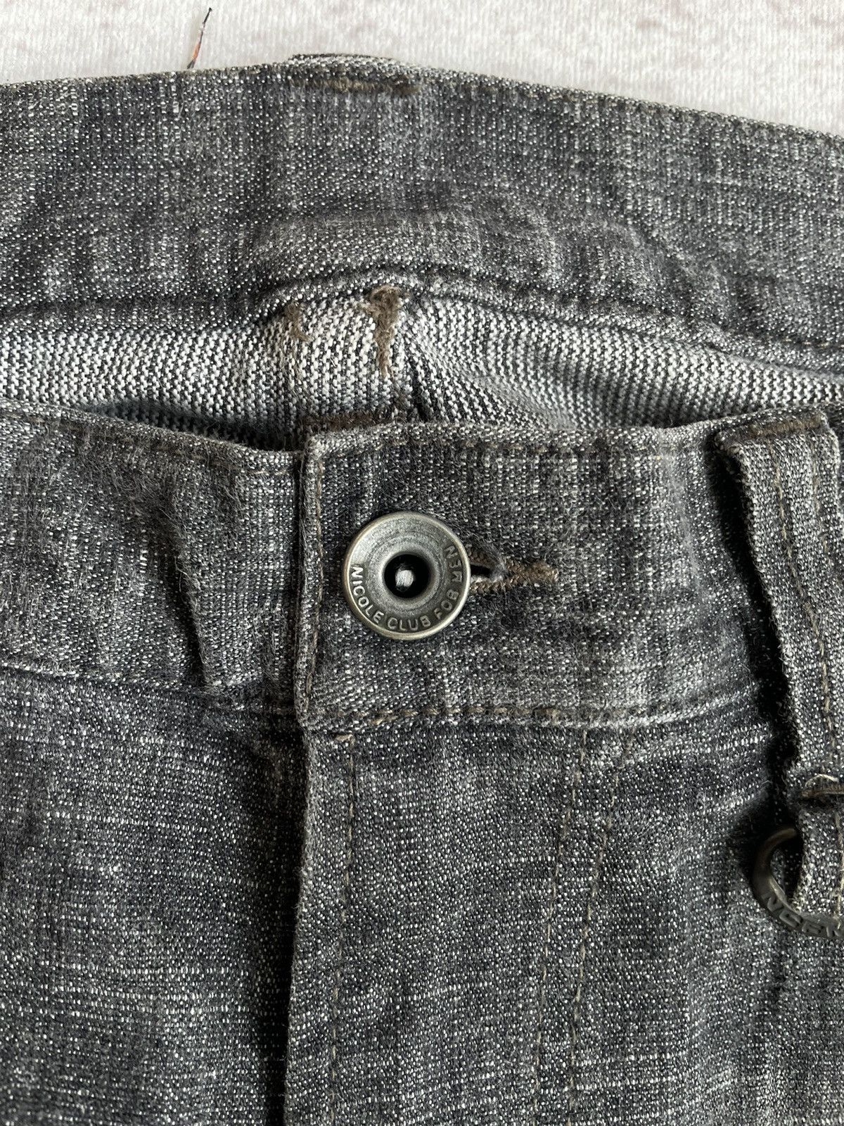 Nicole Club Vintage Y2K NCFM Studded Denim Pants Size US 33 - 7 Thumbnail