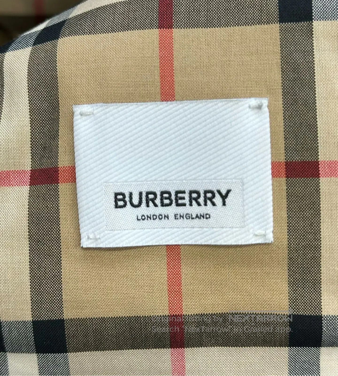 Burberry Burberry Dark Blue Collar Diamond Pattern Lining Plaid Jac Size US L / EU 52-54 / 3 - 3 Thumbnail