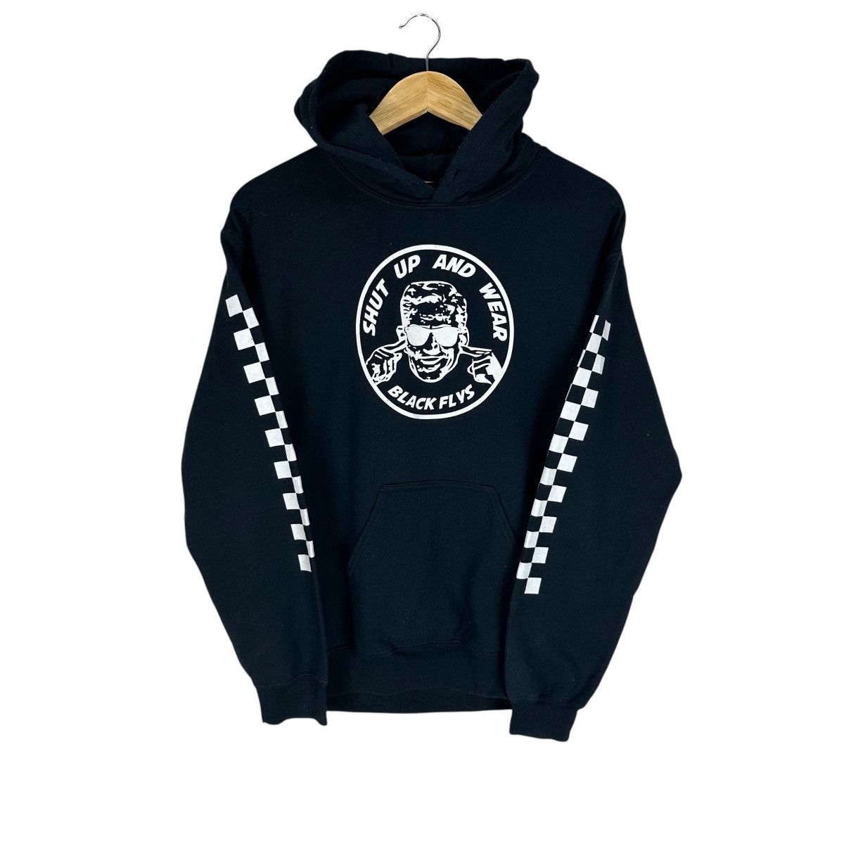 Public Housing Skate Team BLACK FLYS SKATEBOARD HOODIE SWEATSHIRT Size US S / EU 44-46 / 1 - 1 Thumbnail