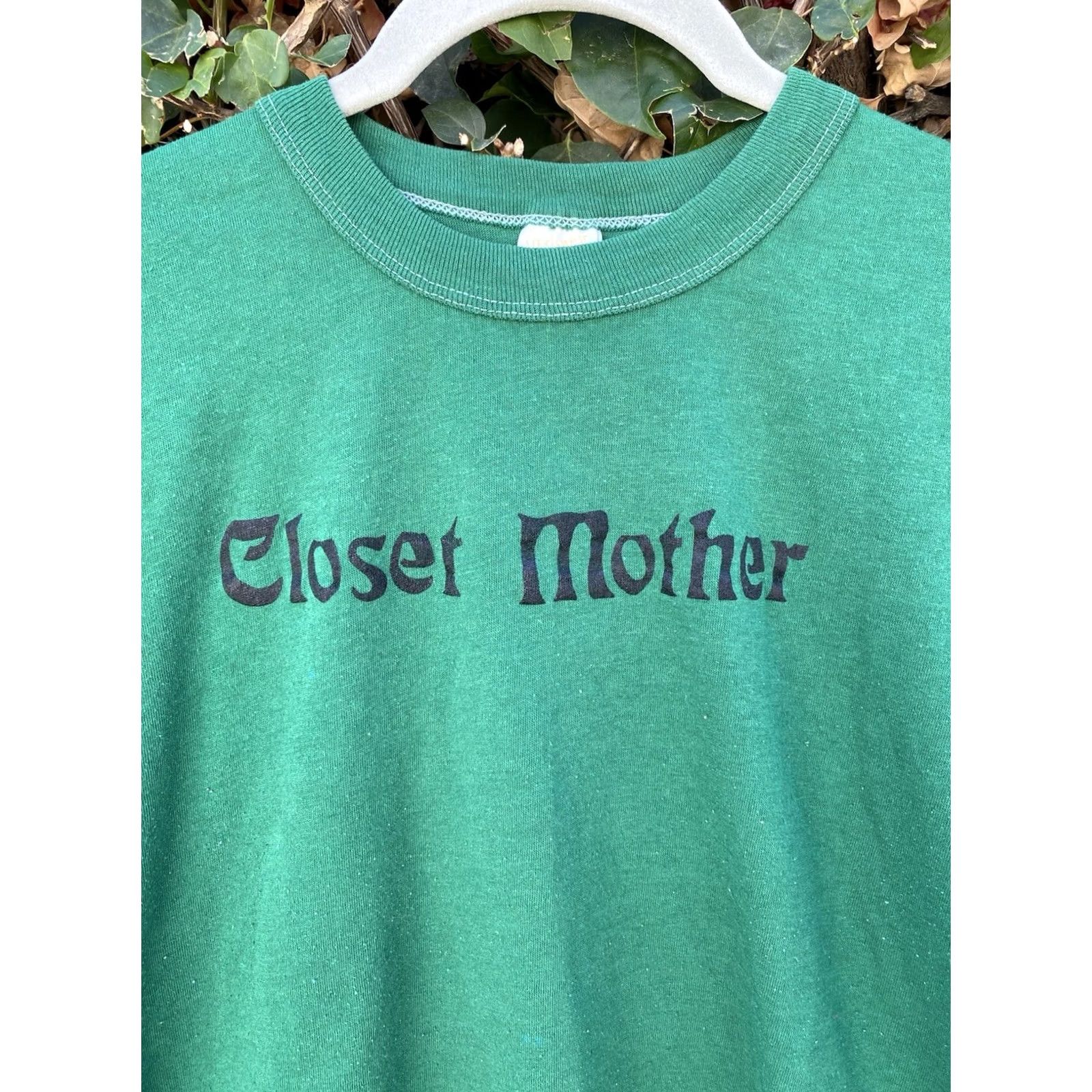 Vintage VINTAGE Sportswear T-Shirt, Single Stitch, 70s 80s, Green, Size L, Mens, Short Sleeve, Iron On Letting Tee Size US L / EU 52-54 / 3 - 3 Thumbnail