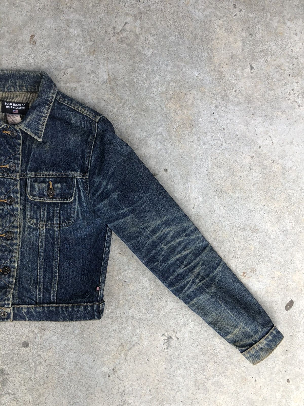 Ralph Lauren Vintage RL Ralph Lauren Denim Jacket Distressed Denim Size US XS / EU 42 / 0 - 4 Thumbnail