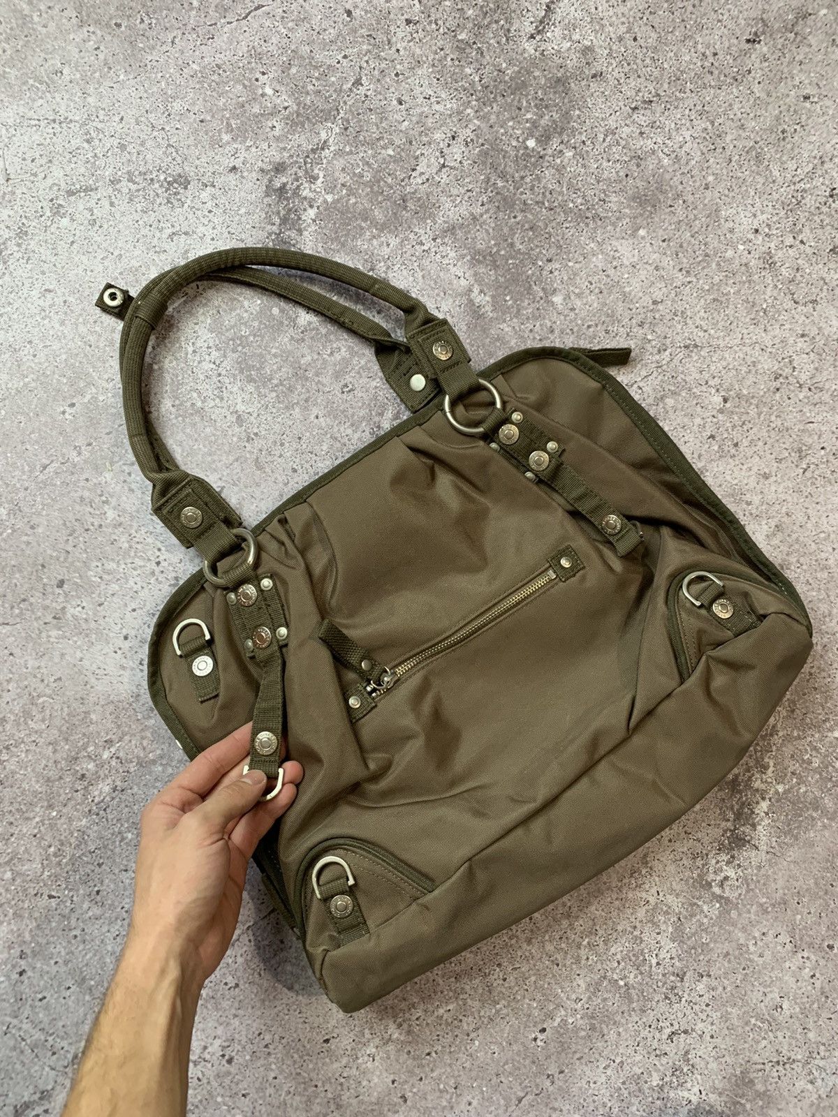 Japanese Brand Vintage GGL George Gina Lucy Hand Bag Black Avant Garde Y2k Size ONE SIZE - 14 Thumbnail