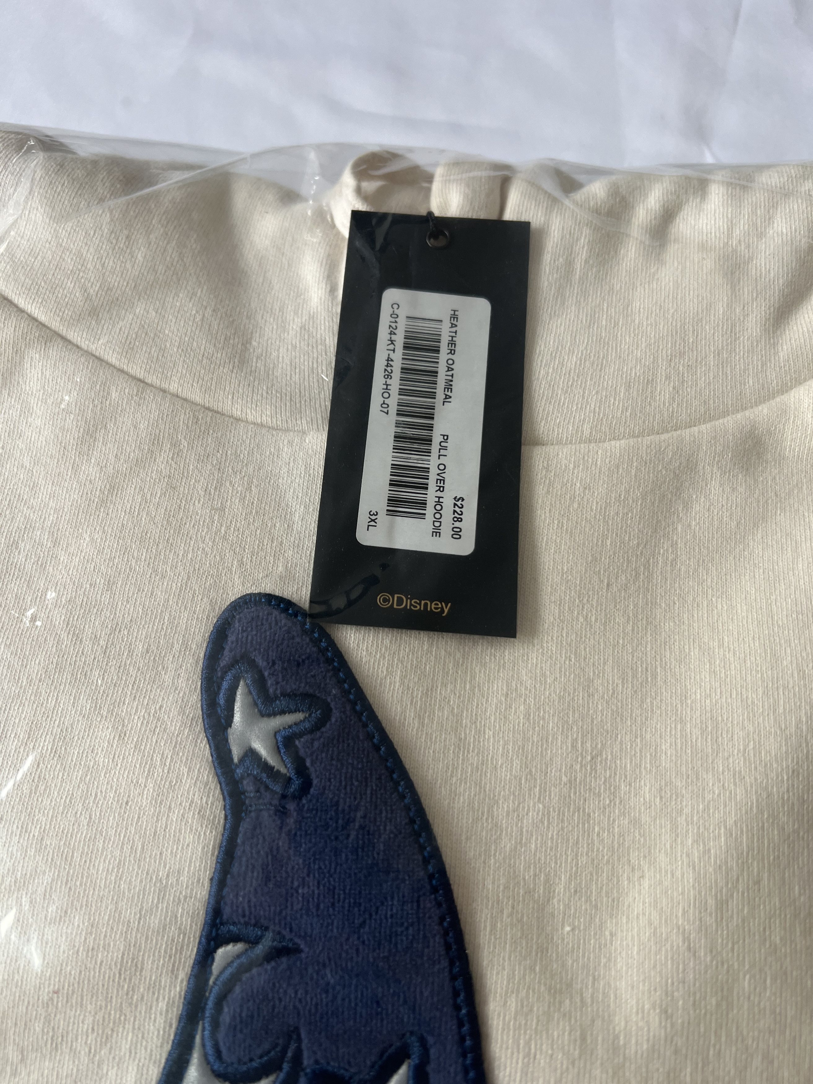 Disney OVO x Disney Mickey Mouse Hoodie Oatmeal Cream XXXL Size US XXL / EU 58 / 5 - 4 Thumbnail