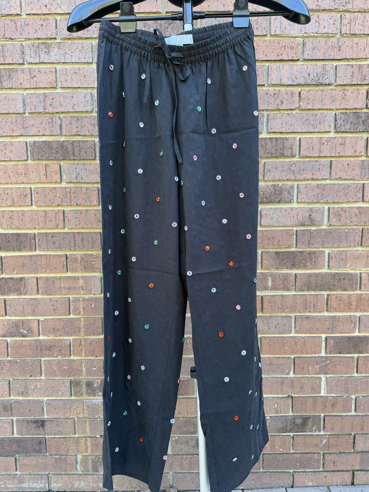 Hill House Hill House Home Jewel Jammie Pants Black Size XS Pajama Size 25" / US 0 / IT 36 - 2 Thumbnail