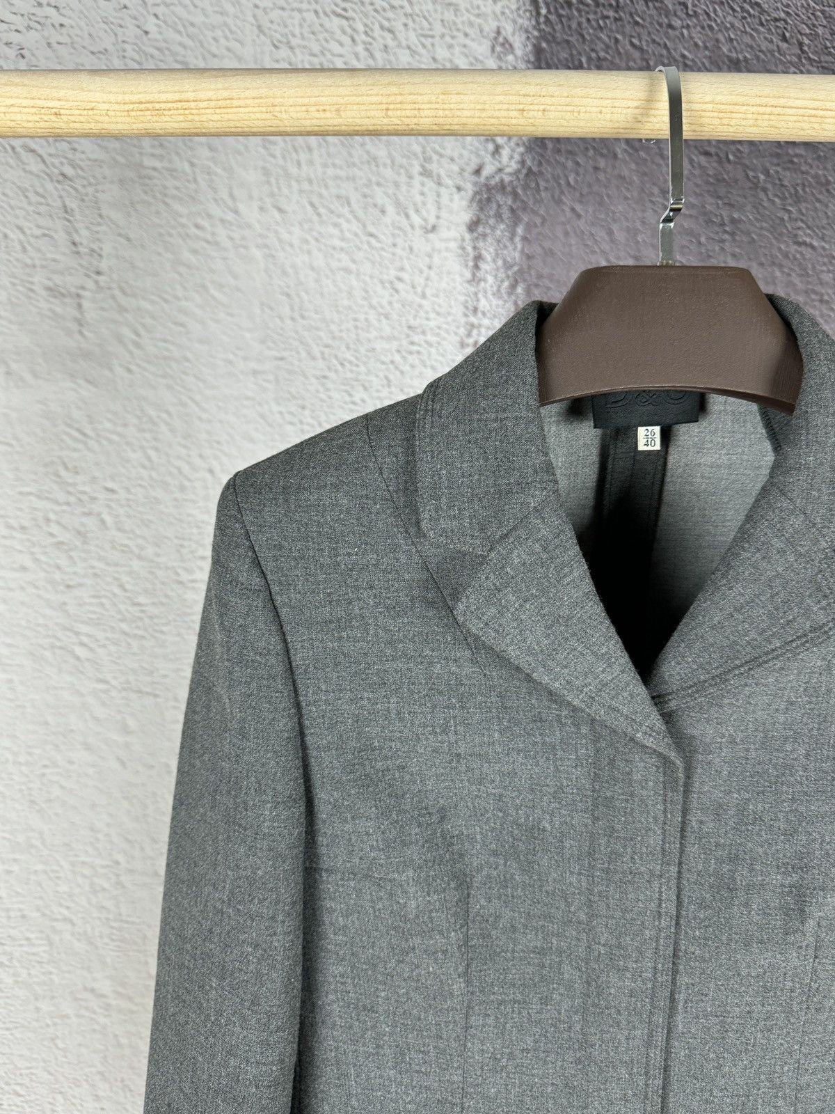 Dolce & Gabbana Dolce & Gabbana grey notch lapel coat jacket Size S / US 4 / IT 40 - 3 Thumbnail