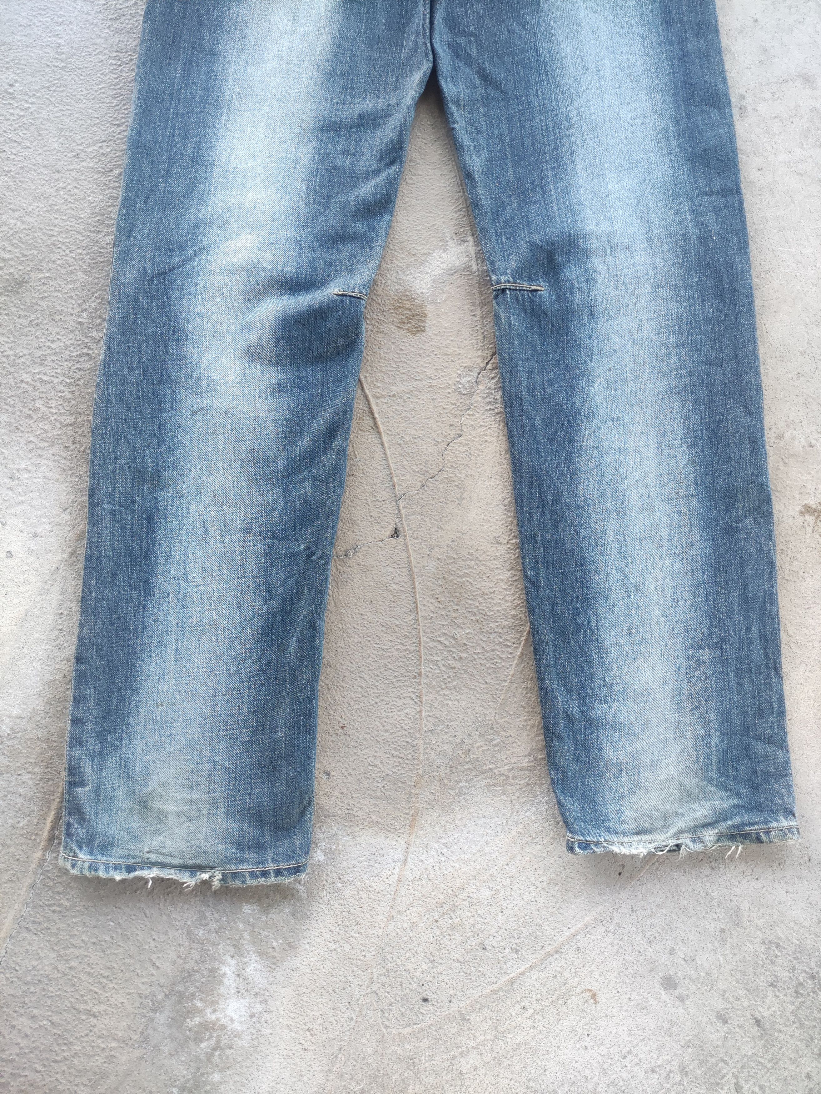 Japanese Brand Vintage Japanese Jean Distressed Faded Denim Size US 33 - 12 Thumbnail