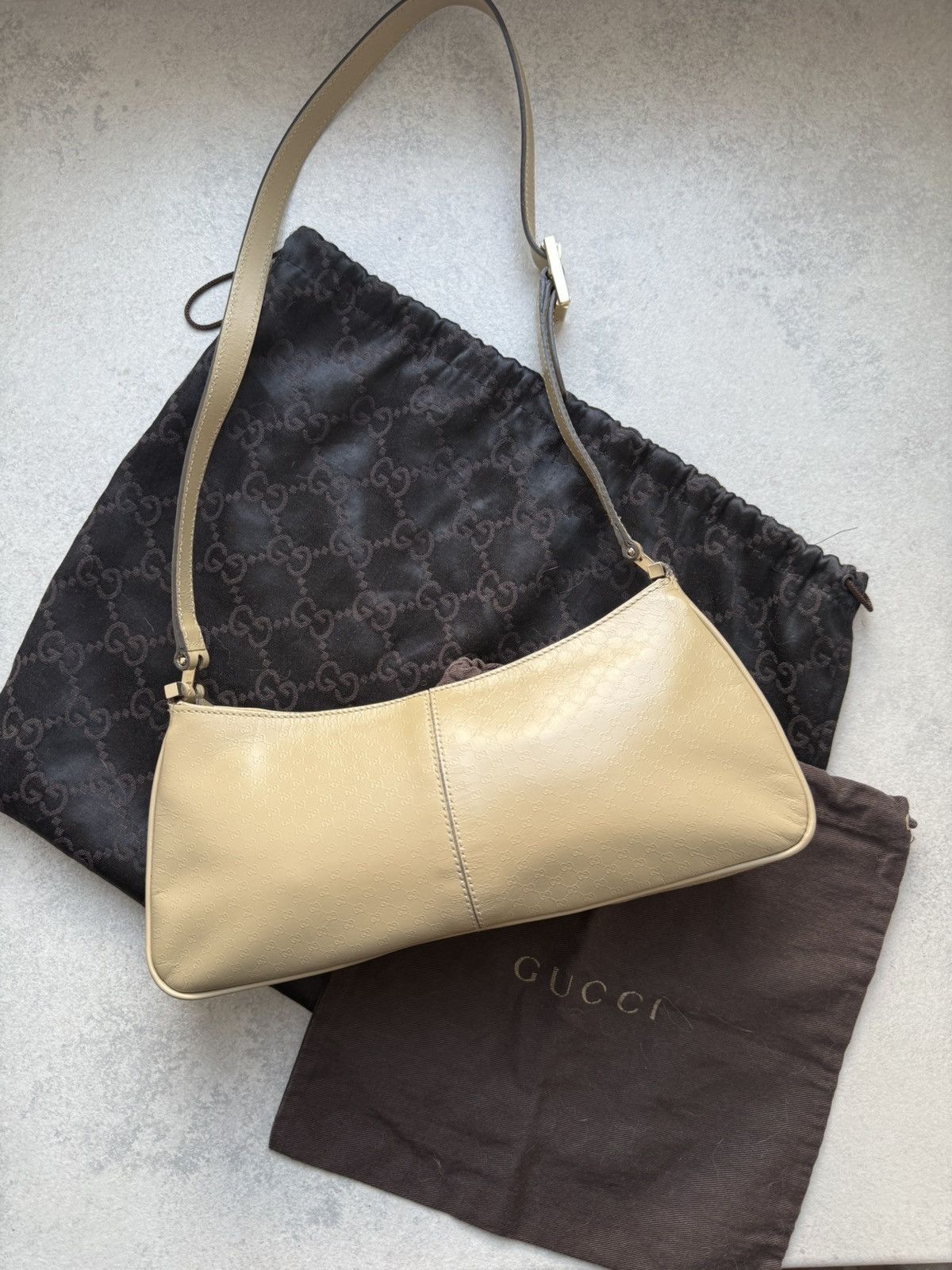 Gucci Tom Ford for Gucci Baguette Bag in GG Embossed Leather Size ONE SIZE - 2 Thumbnail