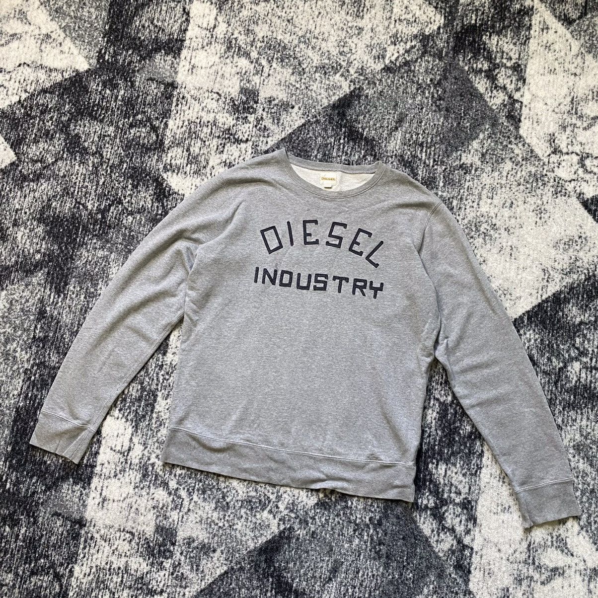 Diesel Vintage Diesel Industry Sweatshirt Grey Big Logo Y2K 90s Size US XL / EU 56 / 4 - 1 Thumbnail