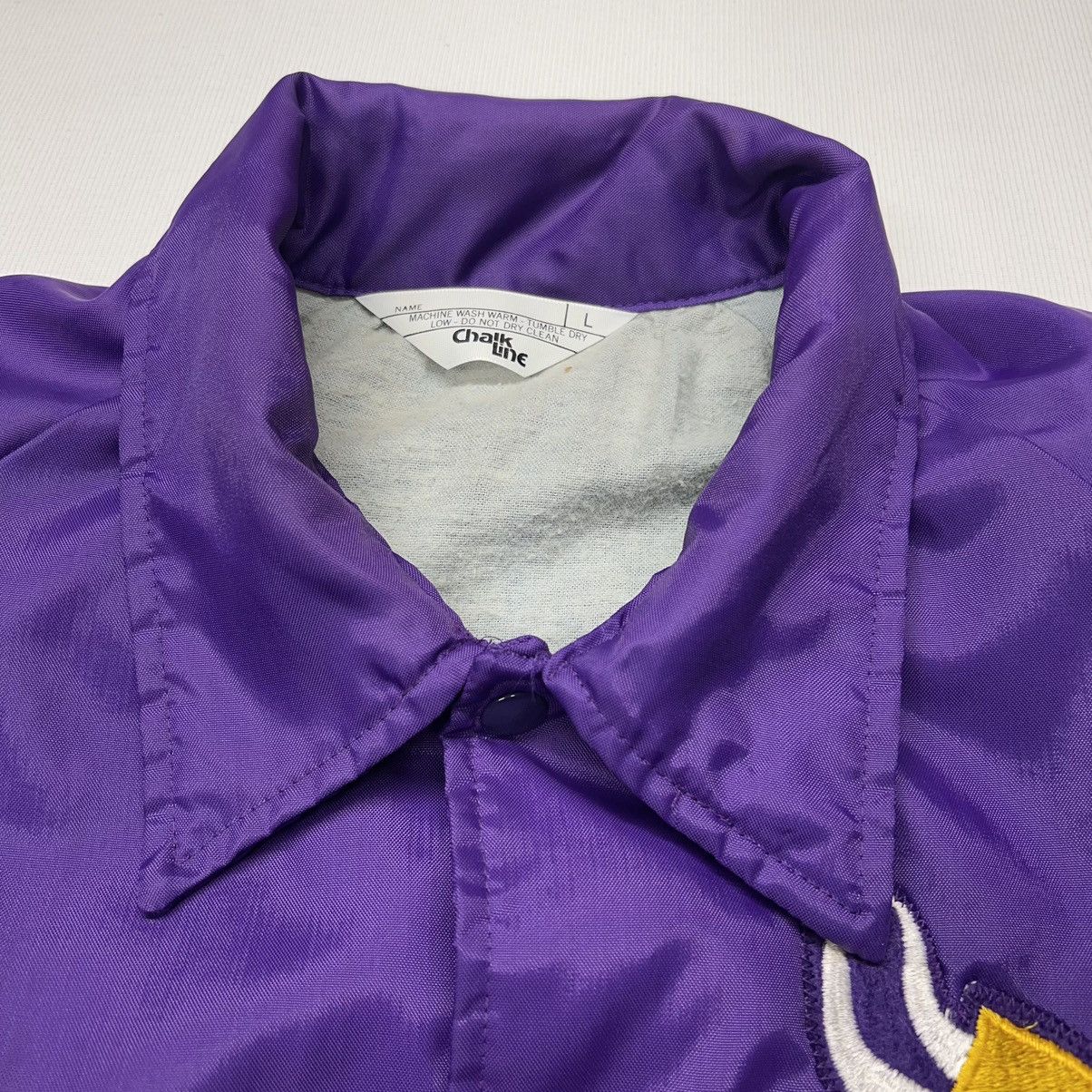 NFL × Vintage Minnesota Vikings Jacket Purple Chalk Line Coach Windbreaker Size US L / EU 52-54 / 3 - 5 Thumbnail