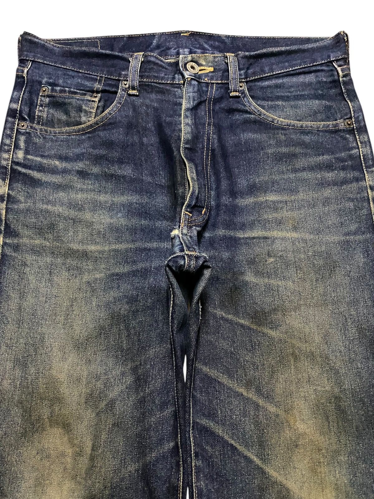 Men's Wearhouse Vintage Unique Clothing Warehouse Mud Wash Loose Jeans Size US 33 - 3 Thumbnail