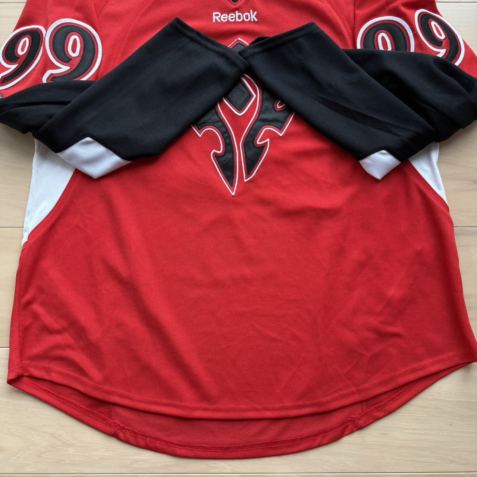 Reebok World of Warcraft Hockey Jersey XL Red Black Diablo Horn Size US XL / EU 56 / 4 - 5 Thumbnail
