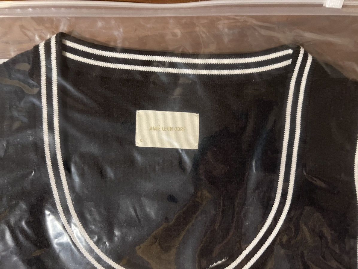Aime Leon Dore Aime Leon Dore ALD Knit Basketball Jersey Sweater Logo Black Size US L / EU 52-54 / 3 - 7 Thumbnail