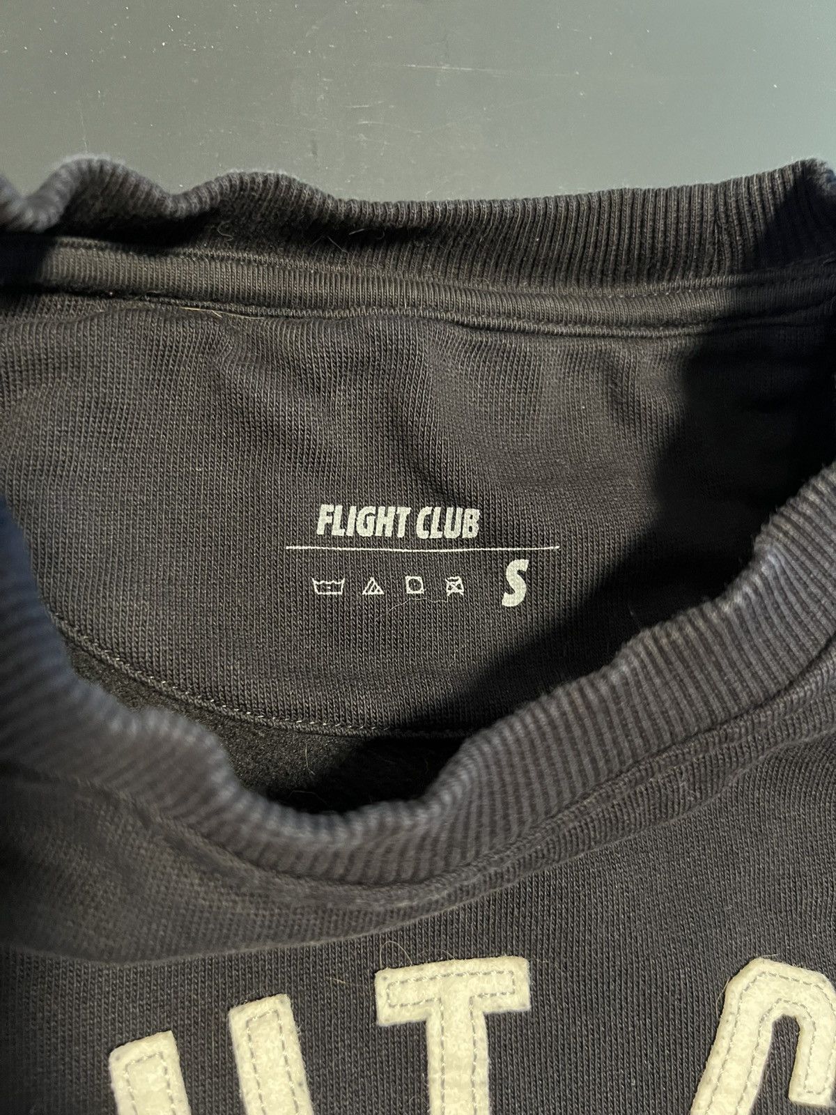 Flight Club Flight Club Men’s Black Sweatshirt with Lettering Size US S / EU 44-46 / 1 - 3 Thumbnail