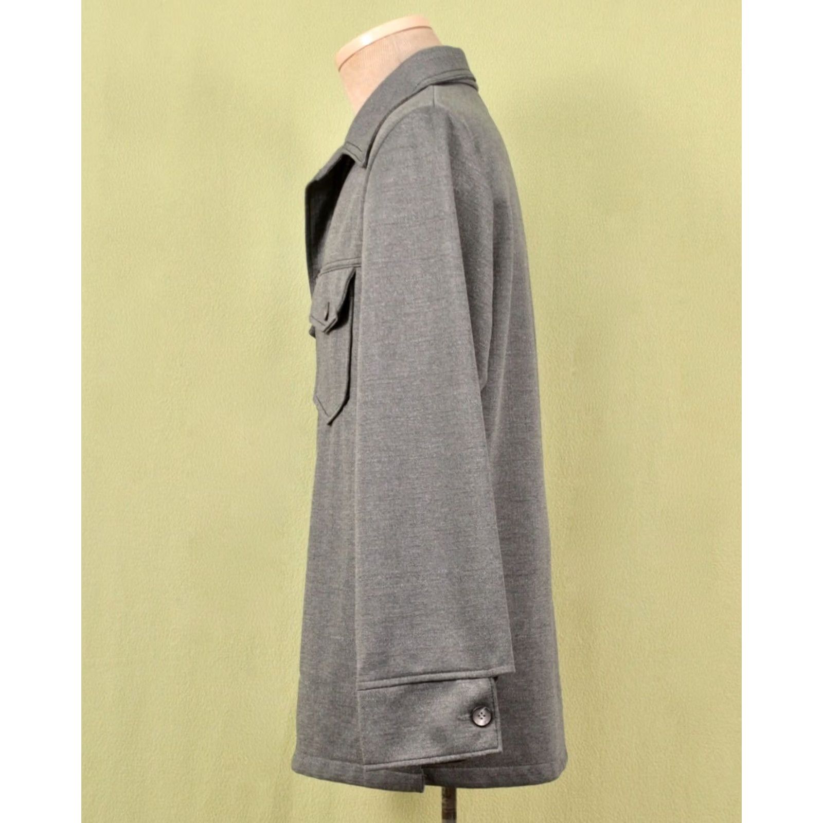 JCPenney VINTAGE JC Penney Men's VTG 70s Grey 2 PC Polyester Leisure Suit Sz 42 1970s Disco Mens Size 36R - 4 Thumbnail