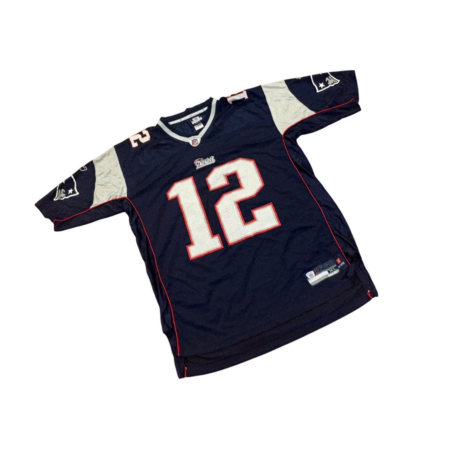 Reebok Reebok New England Patriots Tom Brady #12 Blue NFL Football Size US XL / EU 56 / 4 - 3 Thumbnail