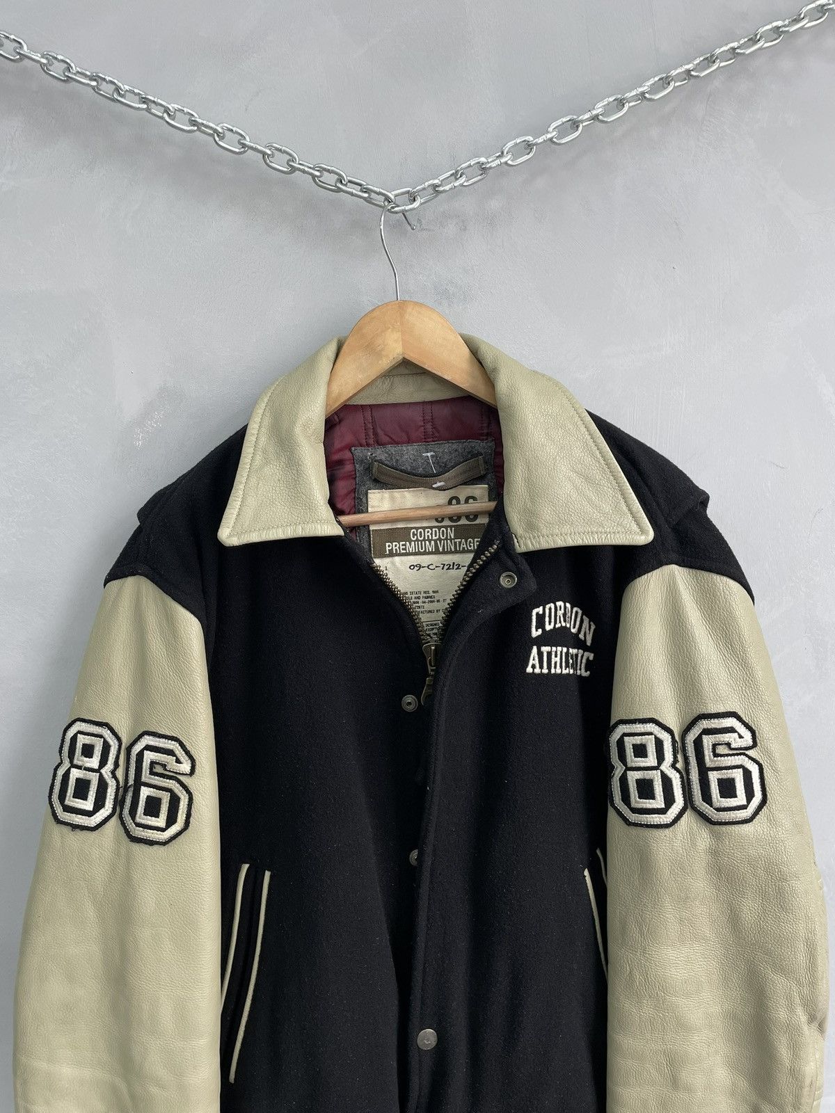 Diesel Varsity Bomber jacket wool/leather y2k style diesel hype Size US L / EU 52-54 / 3 - 3 Thumbnail