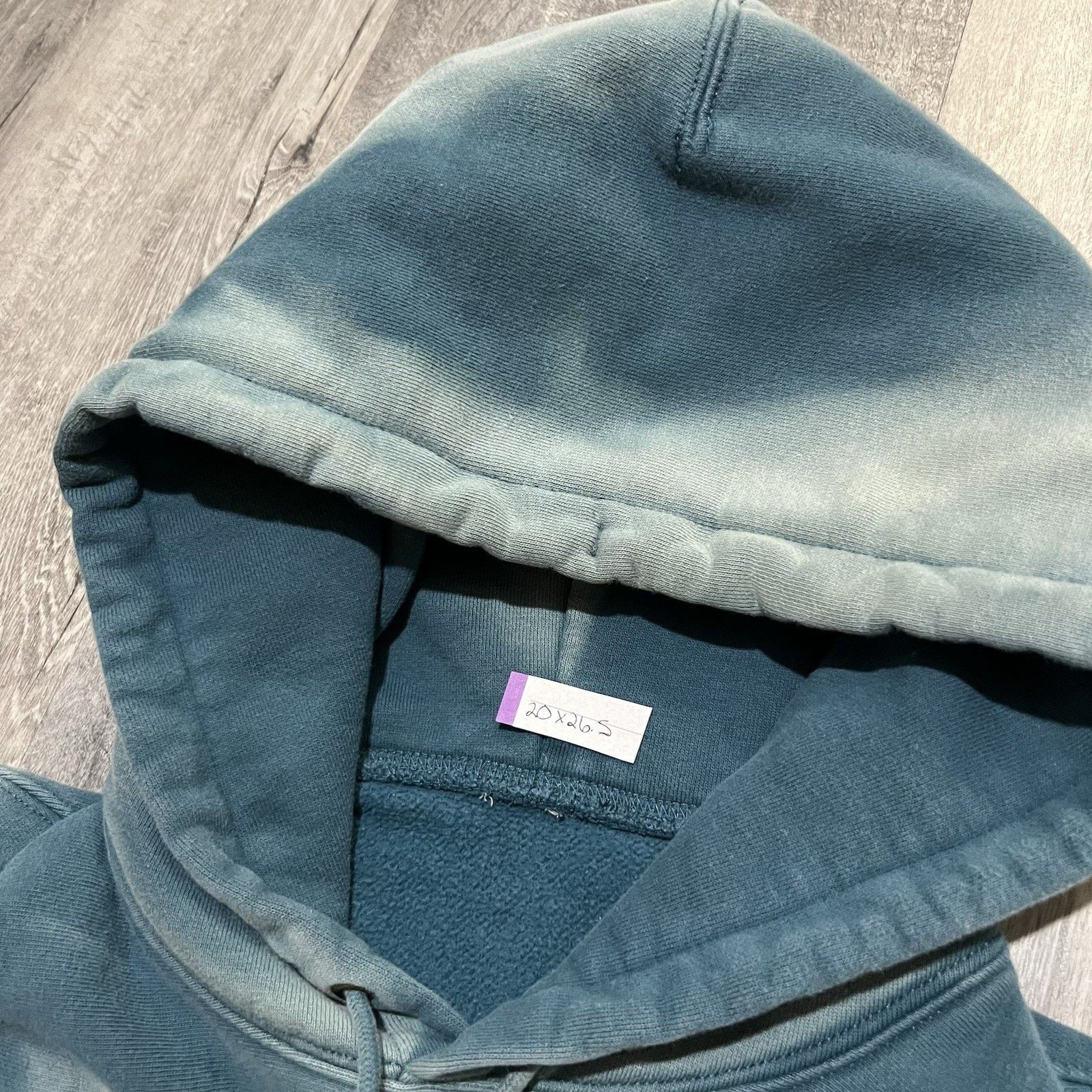 Vintage VTG Sun Faded Hoodie Blue Heavy Cotton Grunge Worn Skater Size US S / EU 44-46 / 1 - 6 Thumbnail