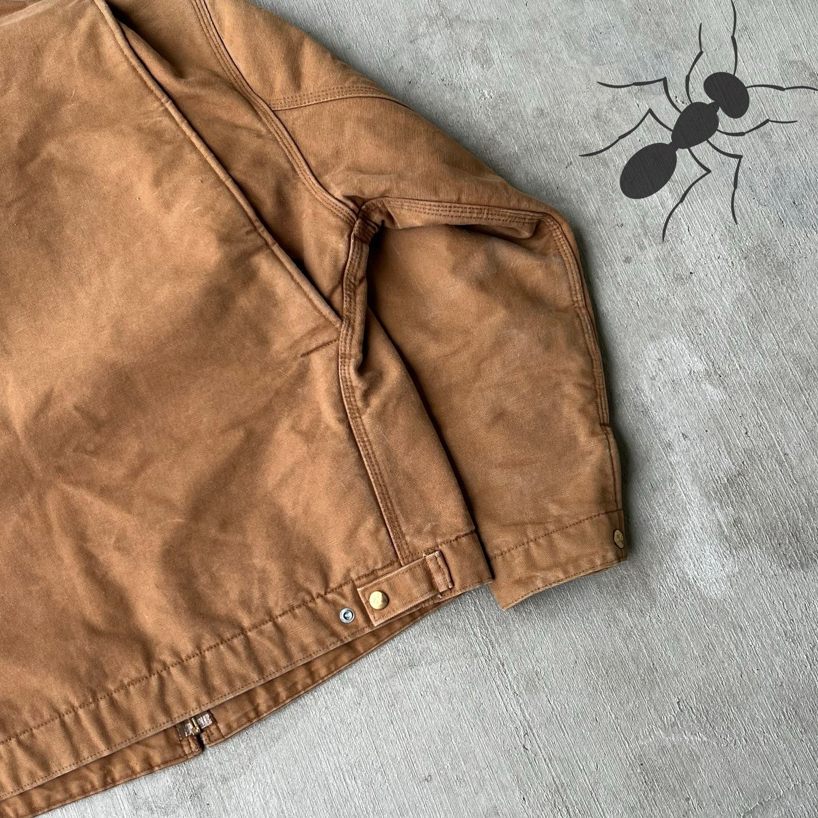 Carhartt × Vintage Vintage Carhartt brown Detroit work wear jacket Size US L / EU 52-54 / 3 - 11 Thumbnail