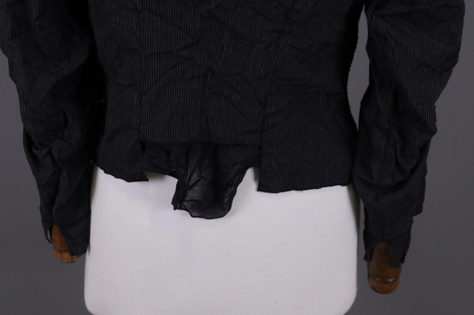 Designer Cop.Copine Black Ribbed Open Lightweight Cardigan Size L Size L / US 10 / IT 46 - 10 Thumbnail