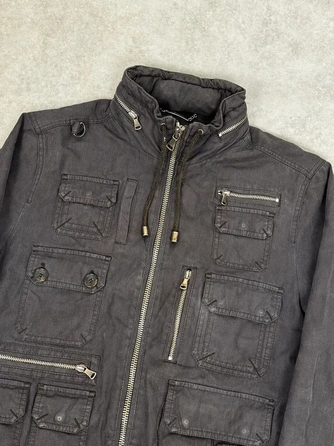Dolce & Gabbana AW2003 Dolce & Gabbana Dark Grey Multi-Pocket Utility Jacket Size US M / EU 48-50 / 2 - 5 Thumbnail