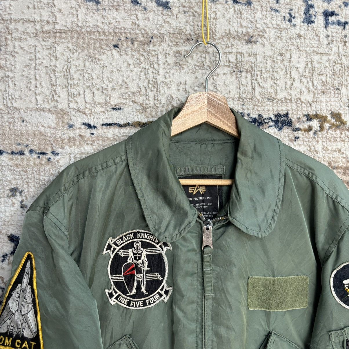 Alpha Industries × Vintage VINTAGE ALPHA INDUSTRIES BOMBER JACKET MADE IN USA Size US L / EU 52-54 / 3 - 2 Thumbnail