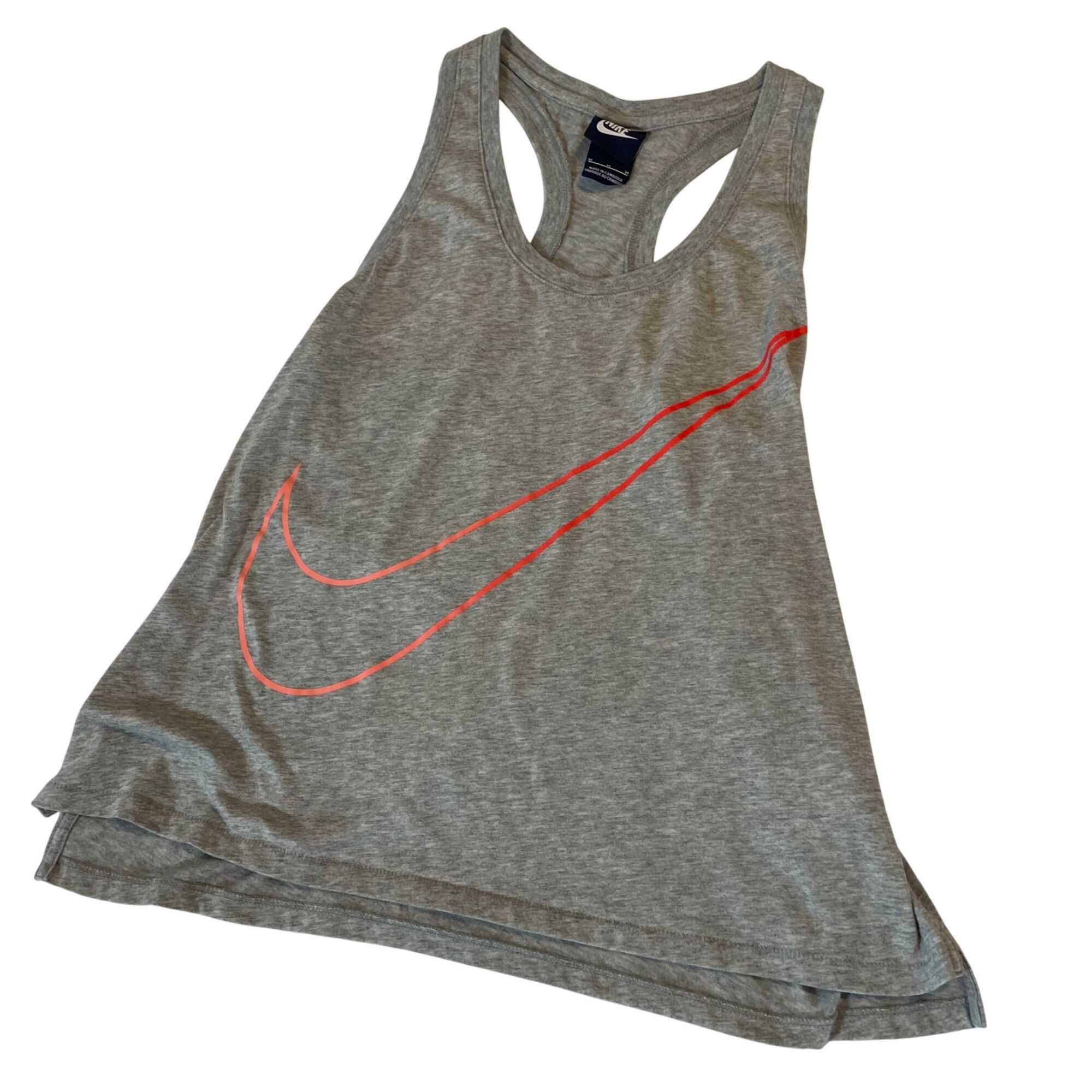 Nike Nike Womens Dri-FIT Racerback Tank Top Heather Gray Medium Size M / US 6-8 / IT 42-44 - 1 Thumbnail