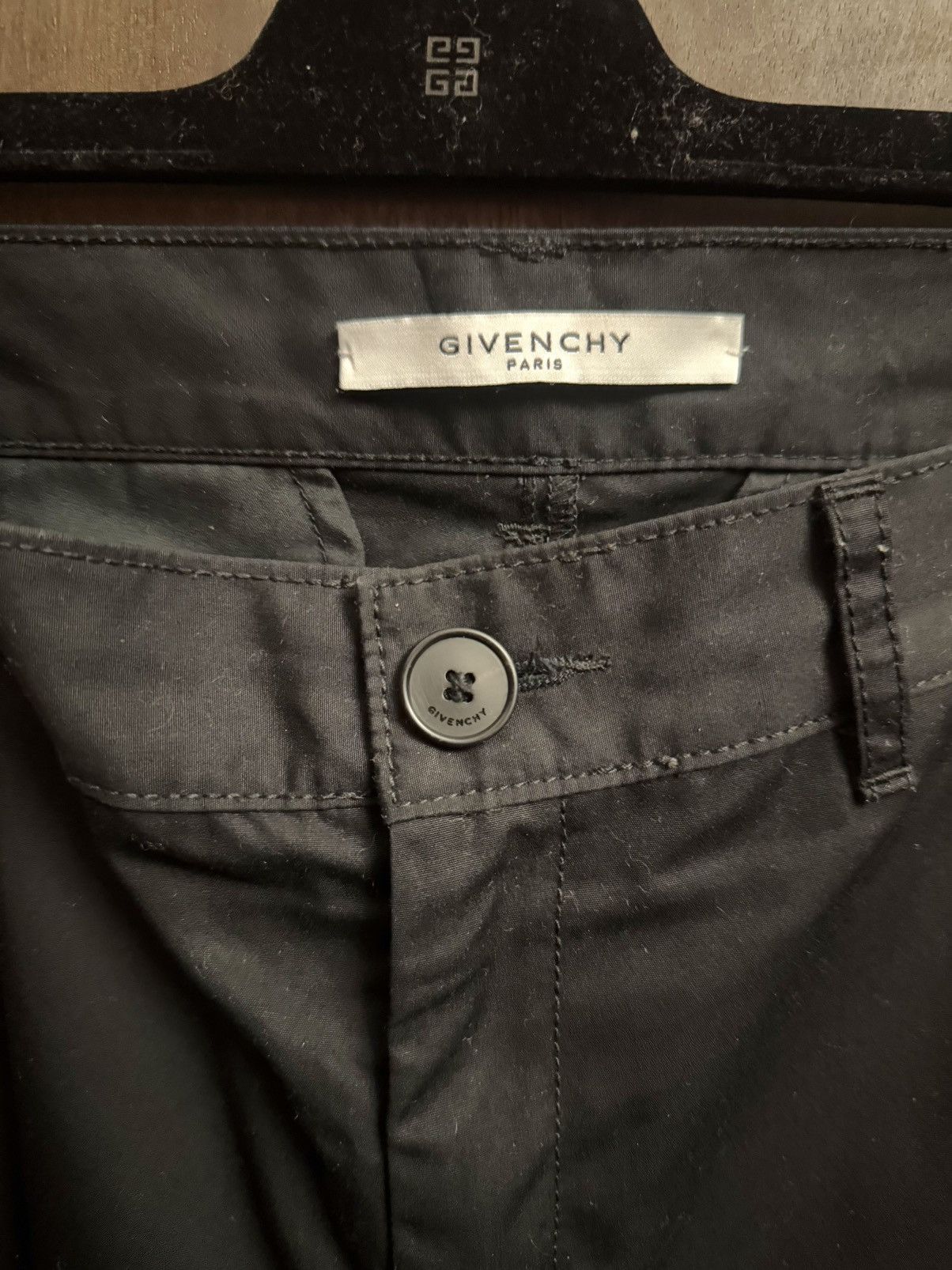 Givenchy givenchy riccardo tisci black pants red vinyl stripes 46 it Size US 30 / EU 46 - 2 Thumbnail