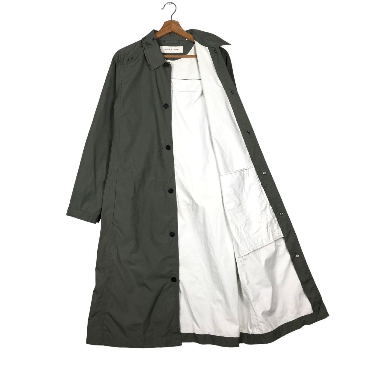 Japanese Brand 🔥Green Military Long Fly Coats Jacket Lemaire Uniqlo Japan Size US M / EU 48-50 / 2 - 11 Thumbnail