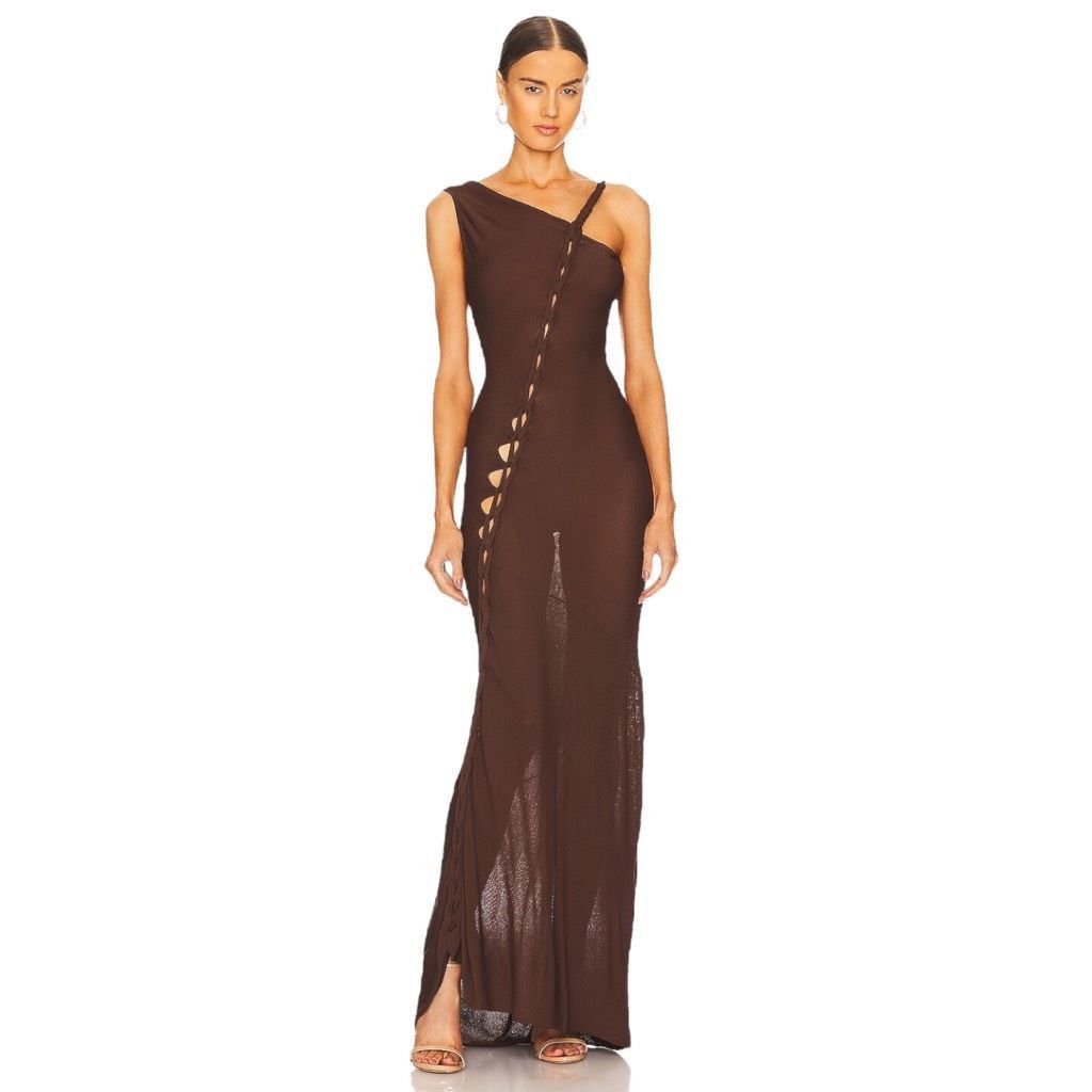 AYA MUSE Aya Muse Veluti Embellished Crochet Maxi Dress 2
