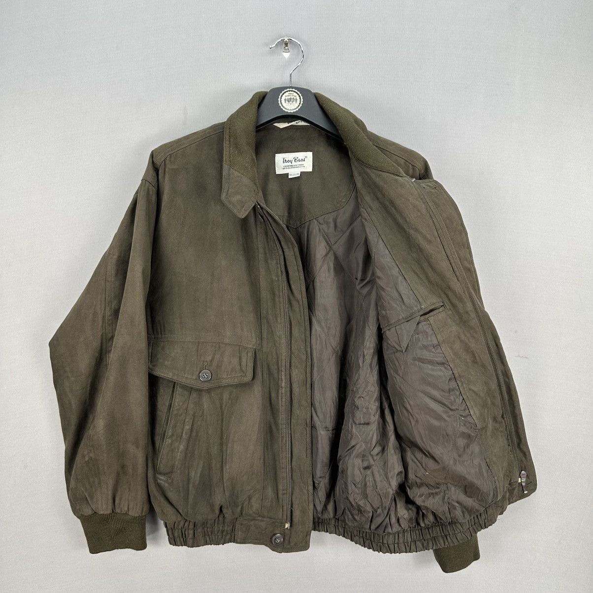 Japanese Brand Vintage 90's Troy Bros Japan Casual Zipper Jacket Size US M / EU 48-50 / 2 - 7 Thumbnail