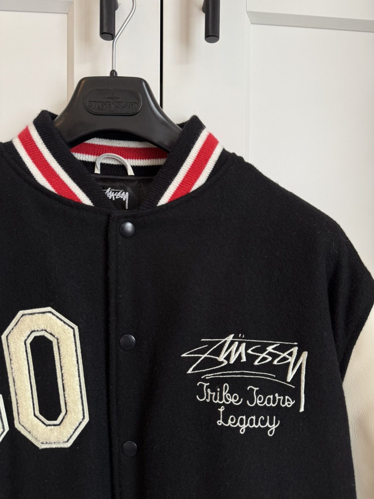 DENIM TEARS × Our Legacy × Stussy Stussy X Our Legacy X Denim Tears Varsity Large Size US L / EU 52-54 / 3 - 4 Thumbnail