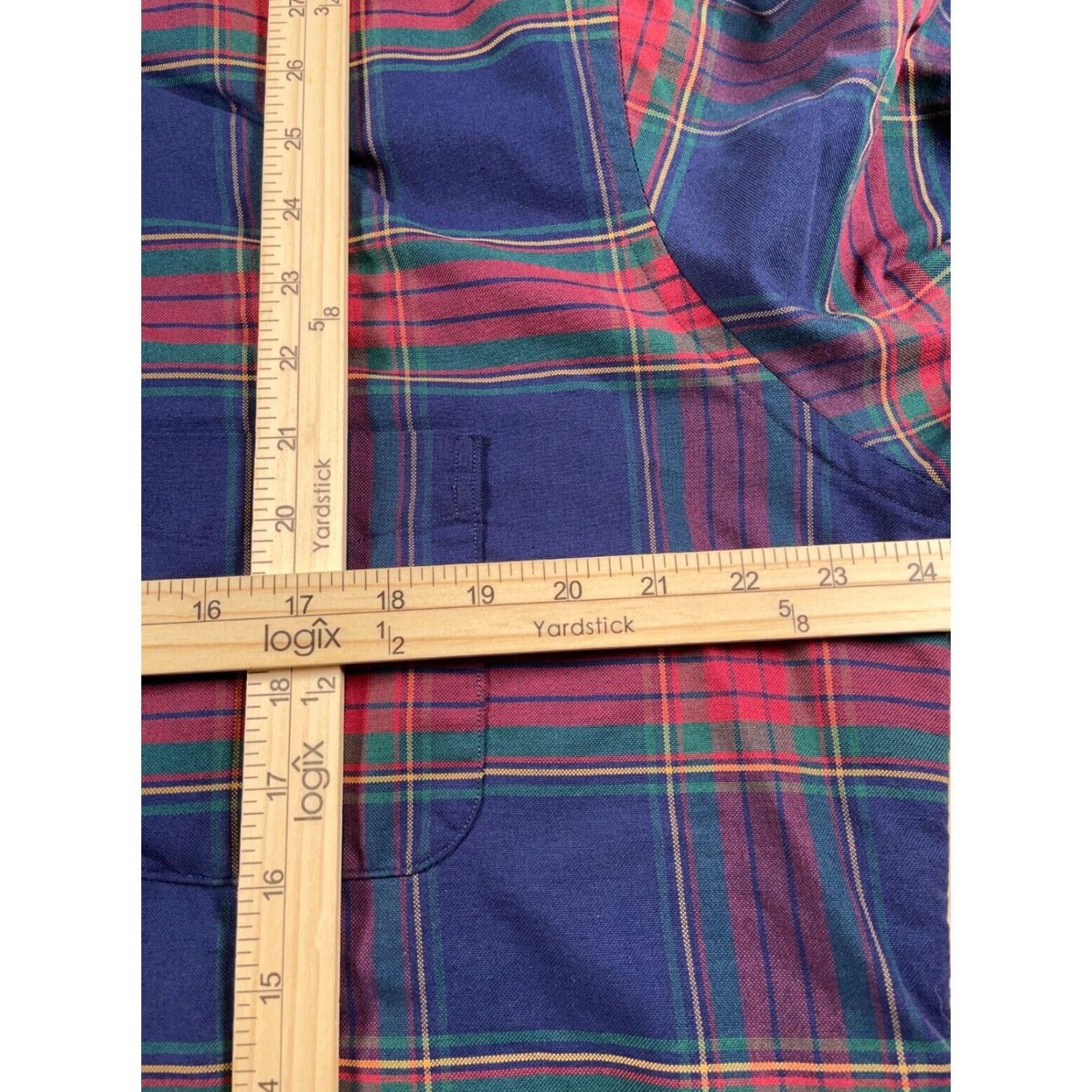 Vintage VINTAGE L.L. Bean Shirt Button-Front Plaid Long Sleeve 15.5 XL Red Blue USA Made Men Size US M / EU 48-50 / 2 - 6 Thumbnail
