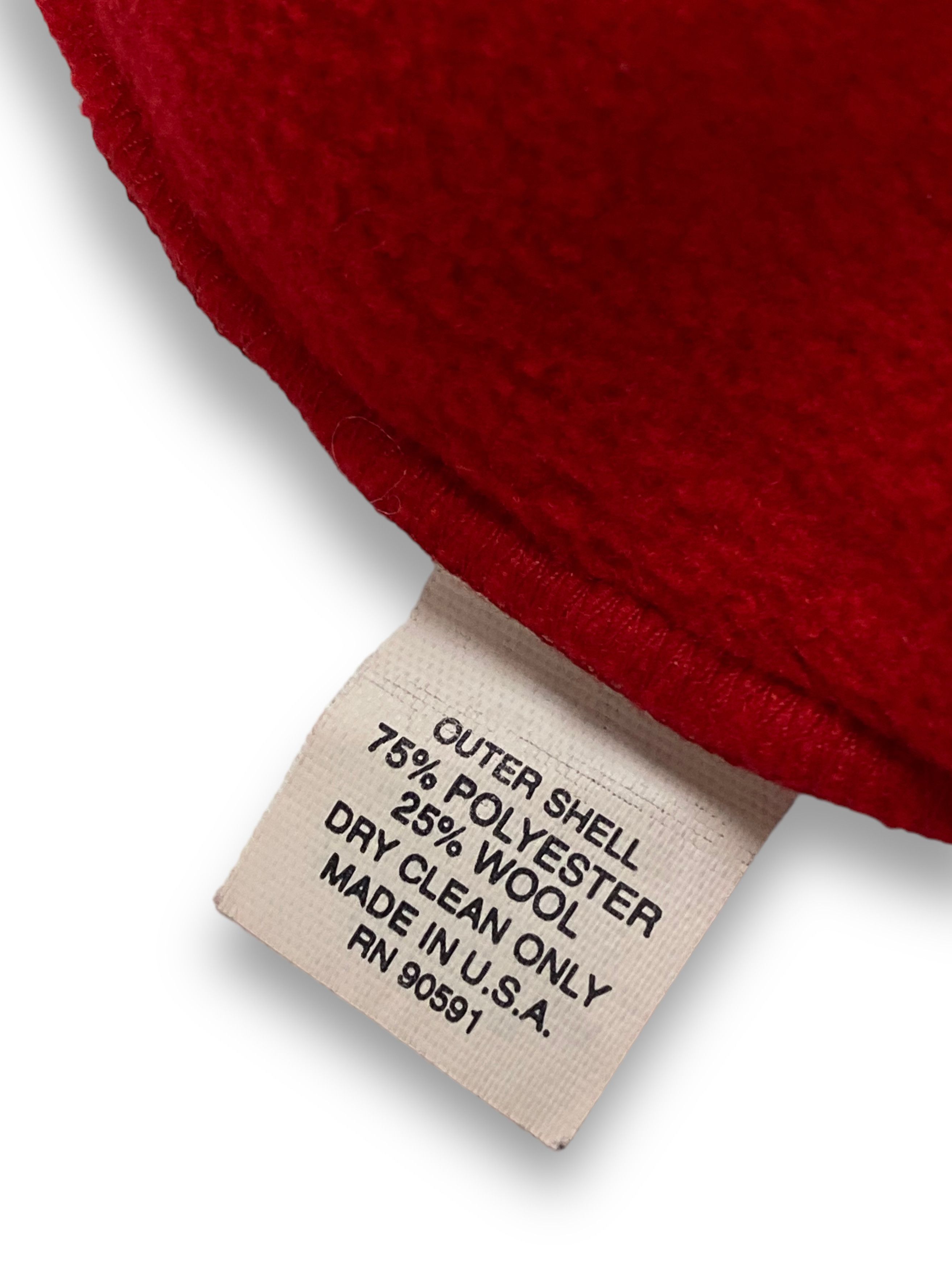 Other 90s Vintage SMILEY Made in USA Red Fleece Warm Beanie M600 Size ONE SIZE - 7 Thumbnail