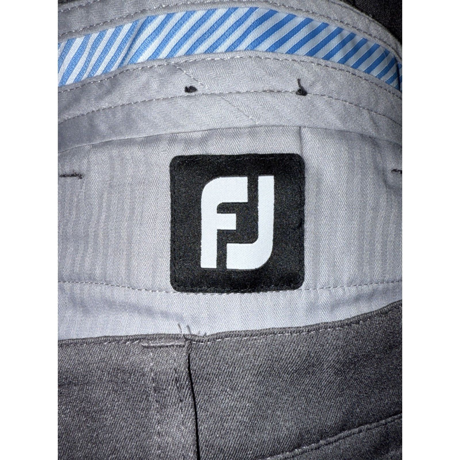 Footjoy FootJoy Pants Golf Athletic Fit Gray 32 x 32 Mens Regular 5-Pocket Flat Front Button Closure Logo | Solid, Stretch, Polyester Spandex | Vintage: No Size US 32 / EU 48 - 7 Thumbnail