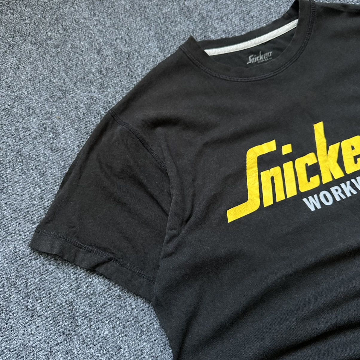VTG Adult Snikers Work Wear T-shirts Big Logo Size L Trashed