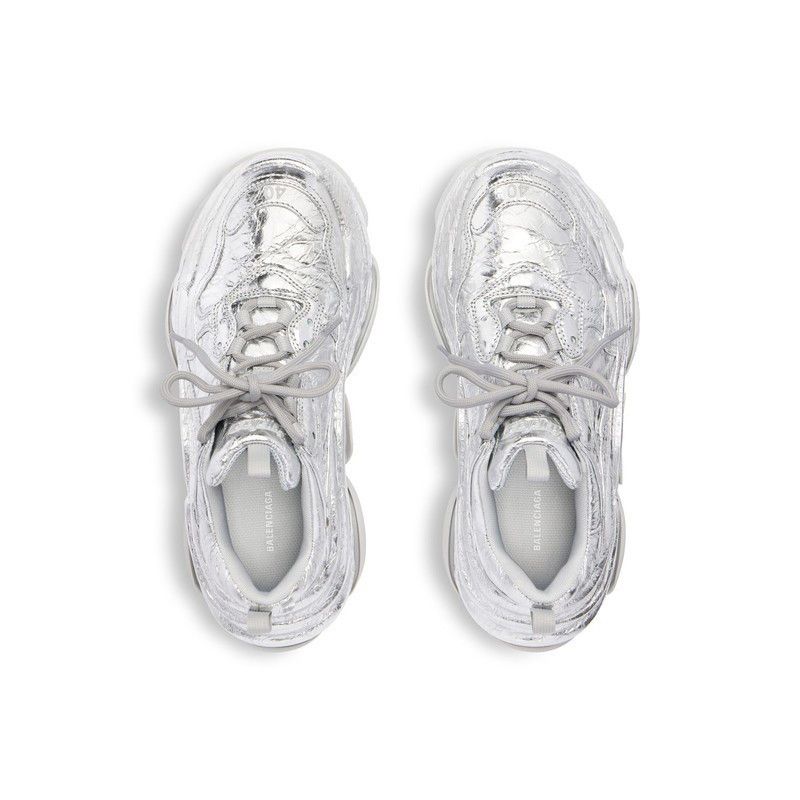 Balenciaga o1w1db10425 Triple S Sneakers in Silver Size US 13 / EU 46 - 6 Thumbnail