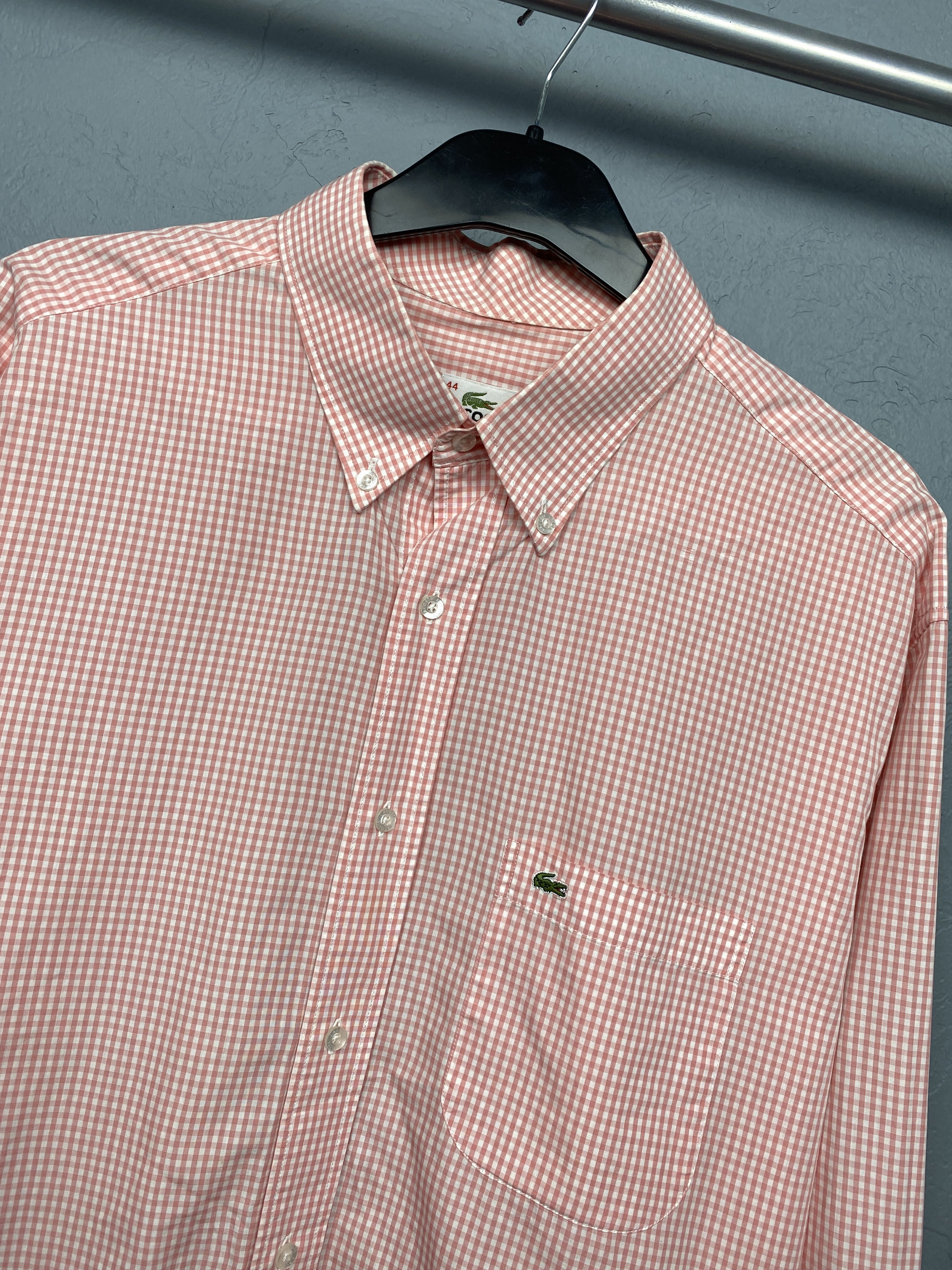 Lacoste Lacoste Vintage Mens Long Sleeve Shirt Size US XL / EU 56 / 4 - 2 Thumbnail