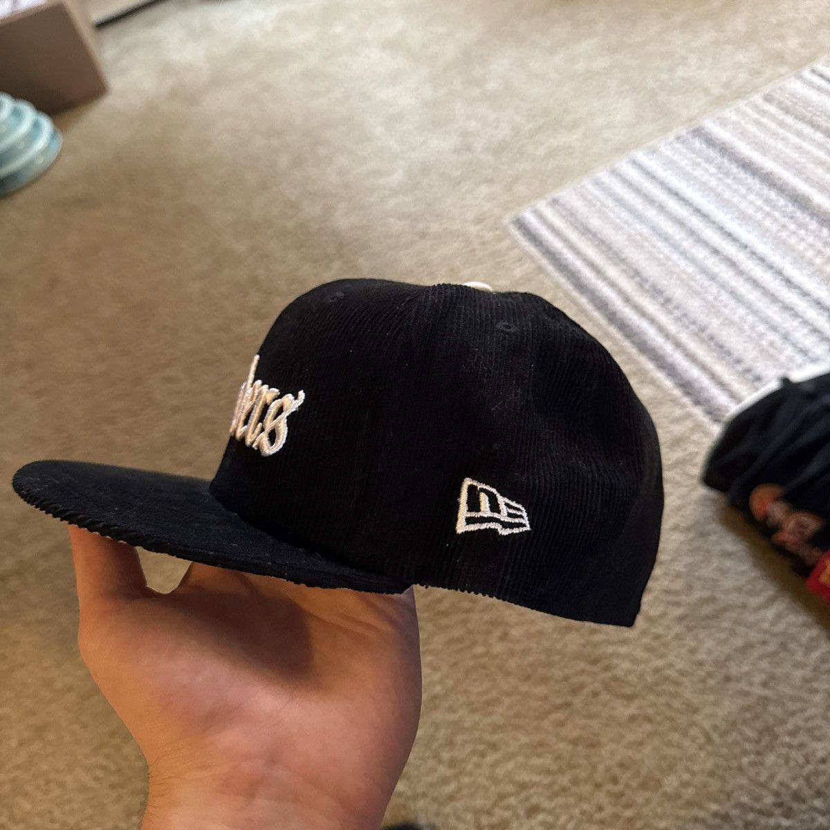 New Era 7 5/8 Raider 60th Anniversary Corduroy 59fifty Fitted Hat Size ONE SIZE - 4 Thumbnail
