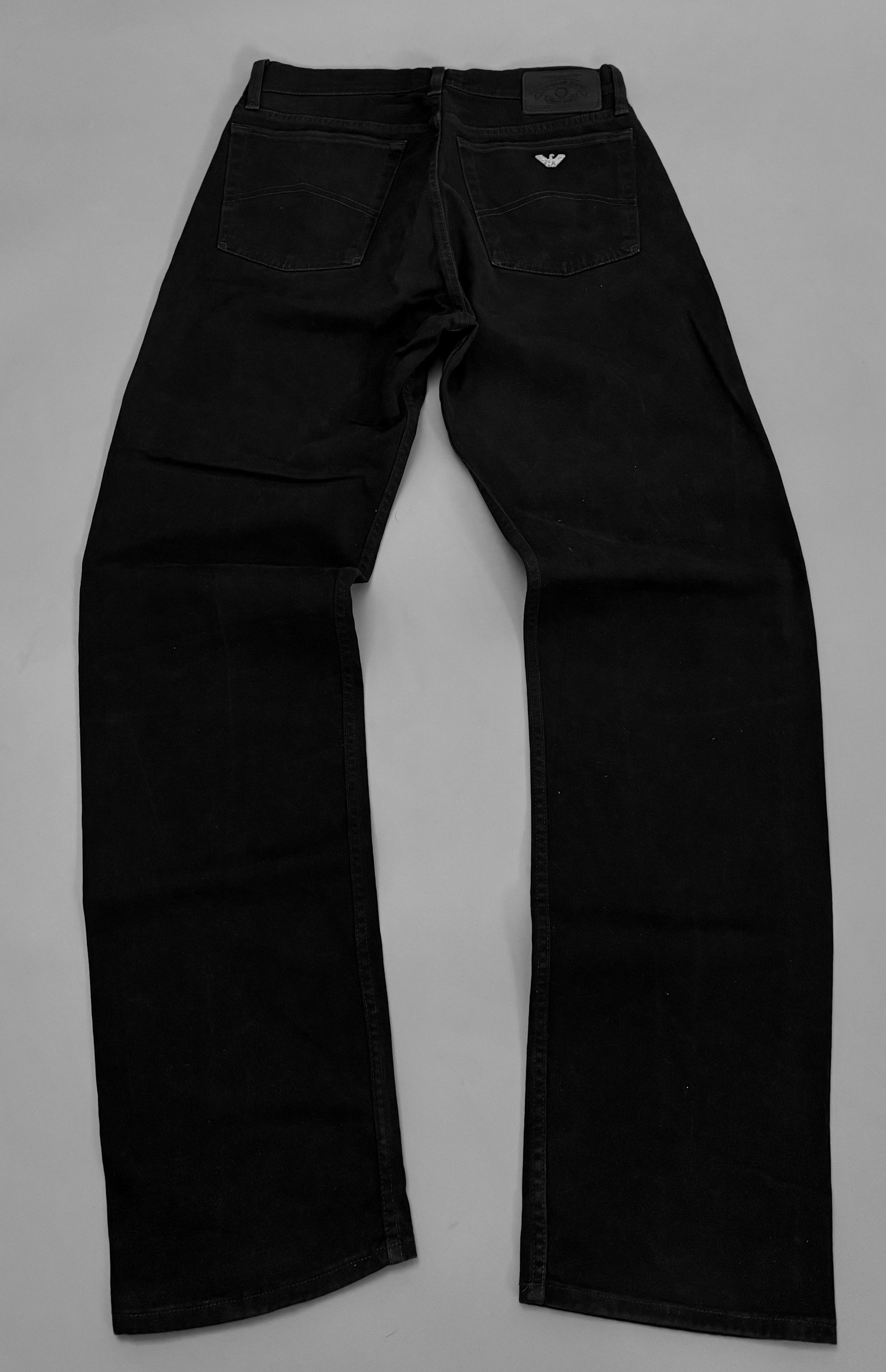 Giorgio Armani Vintage 90s Giorgio Armani Black Denim Jeans Size US 33 - 1 Thumbnail