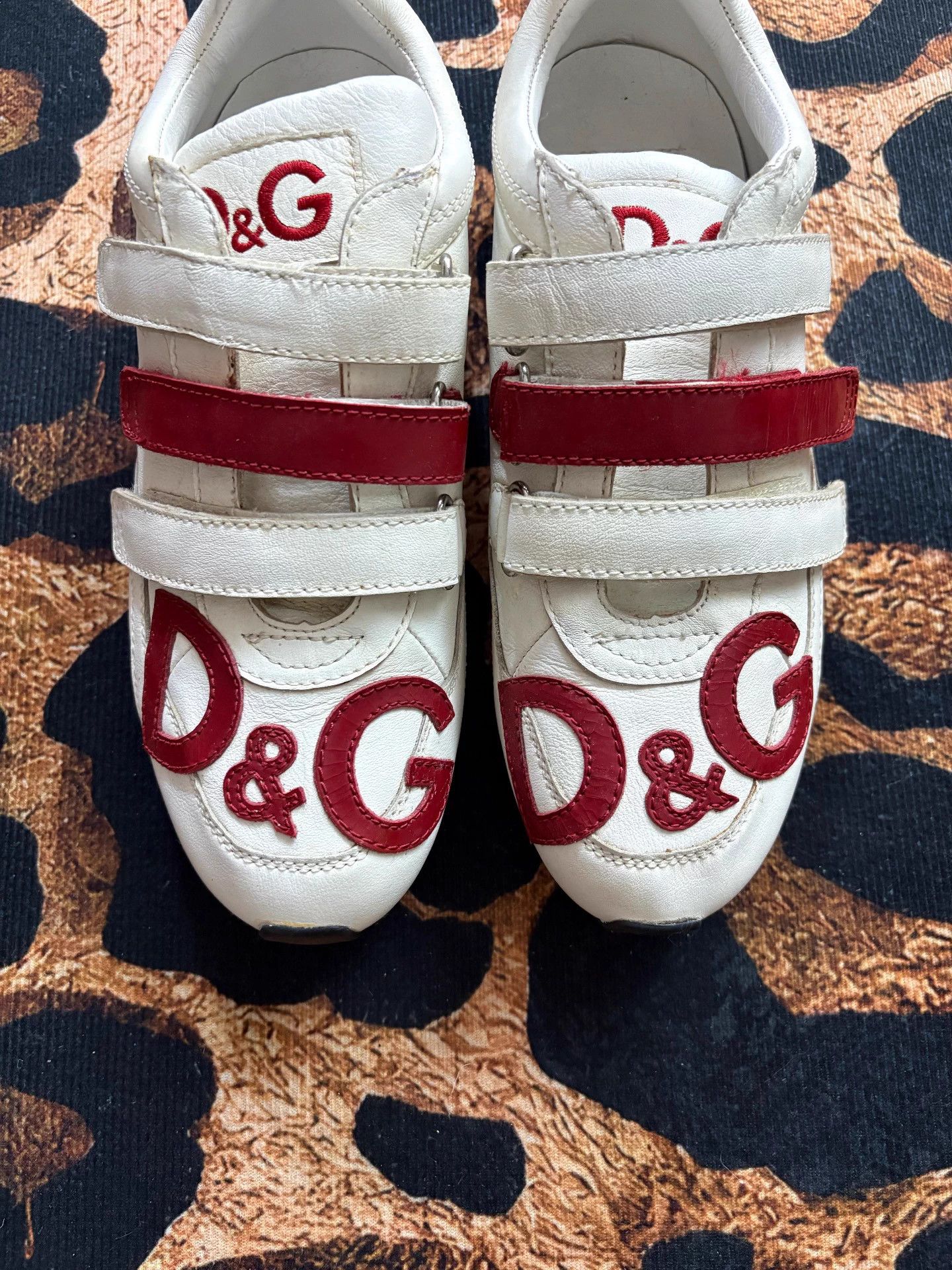 Dolce & Gabbana D&G Vintage Velcro Sneakers 39 (Fits 38) Size US 8 / IT 38 - 4 Thumbnail