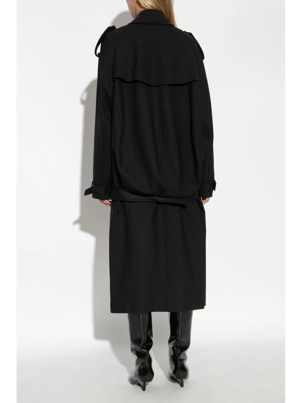 Givenchy o1w1db10326 Volume Trenchcoat in Black Size XS / US 0-2 / IT 36-38 - 4 Thumbnail