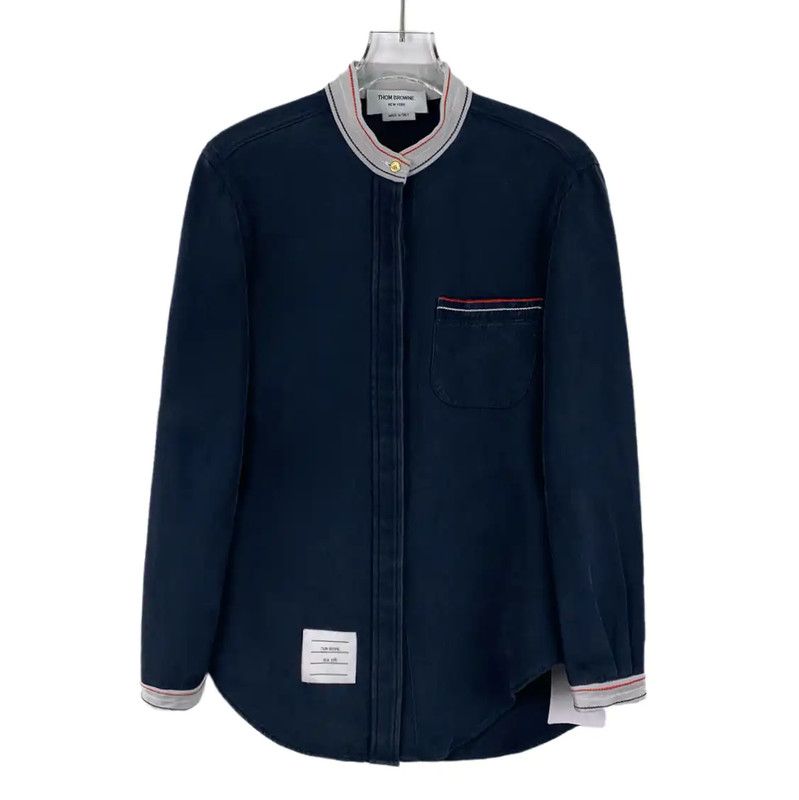 Thom Browne Thom Browne Navy Cotton Women's Shirt 0089 Size S / US 4 / IT 40 - 1 Thumbnail
