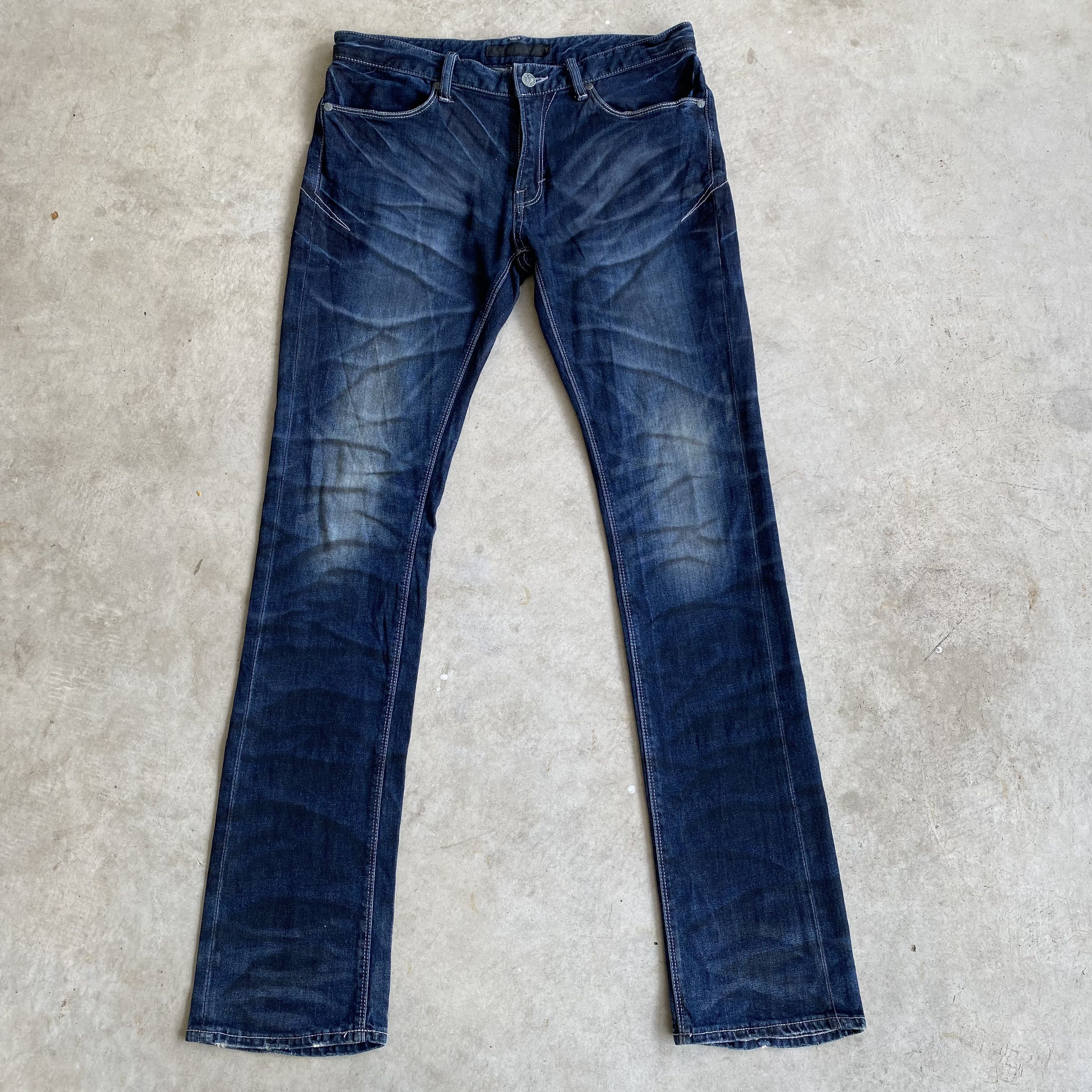 GOSTAR DE FUGA Fuga Honeycomb Slash washed indigo denim like le grande bleu Size US 32 / EU 48 - 2 Thumbnail