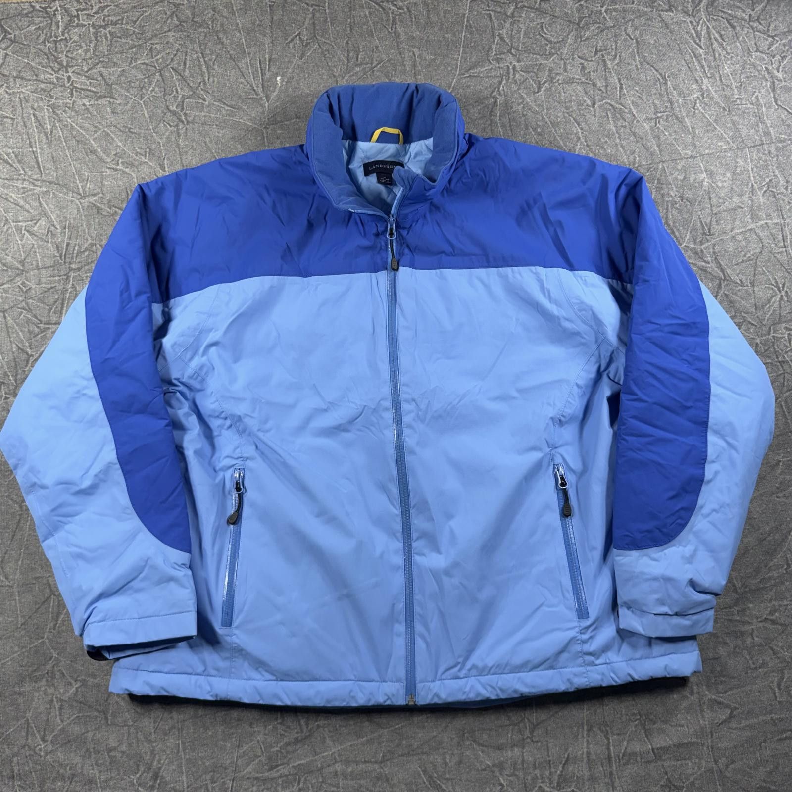 Lands' End Lands End Jacket Women's 1X Blue Thermolite Quilted Lining Size XL / US 12-14 / IT 48-50 - 3 Thumbnail