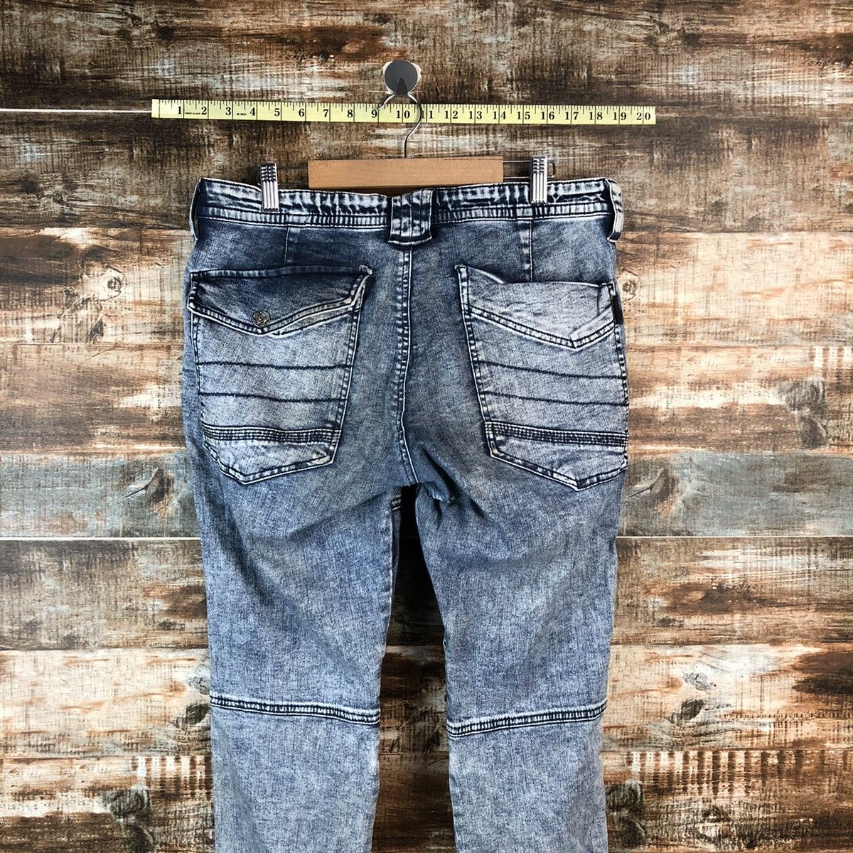 Japanese Brand Field Core Blue Denim utility tactical jogger Pants #A2173 Size US 32 / EU 48 - 18 Thumbnail