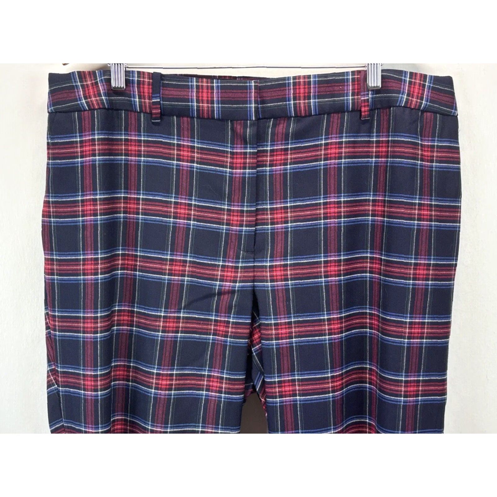Talbots Talbots High Waist Hampshire Ankle Pants 22W Women Plaid Wool Blend Multicolor Size 40" / US 18 - 2 Thumbnail