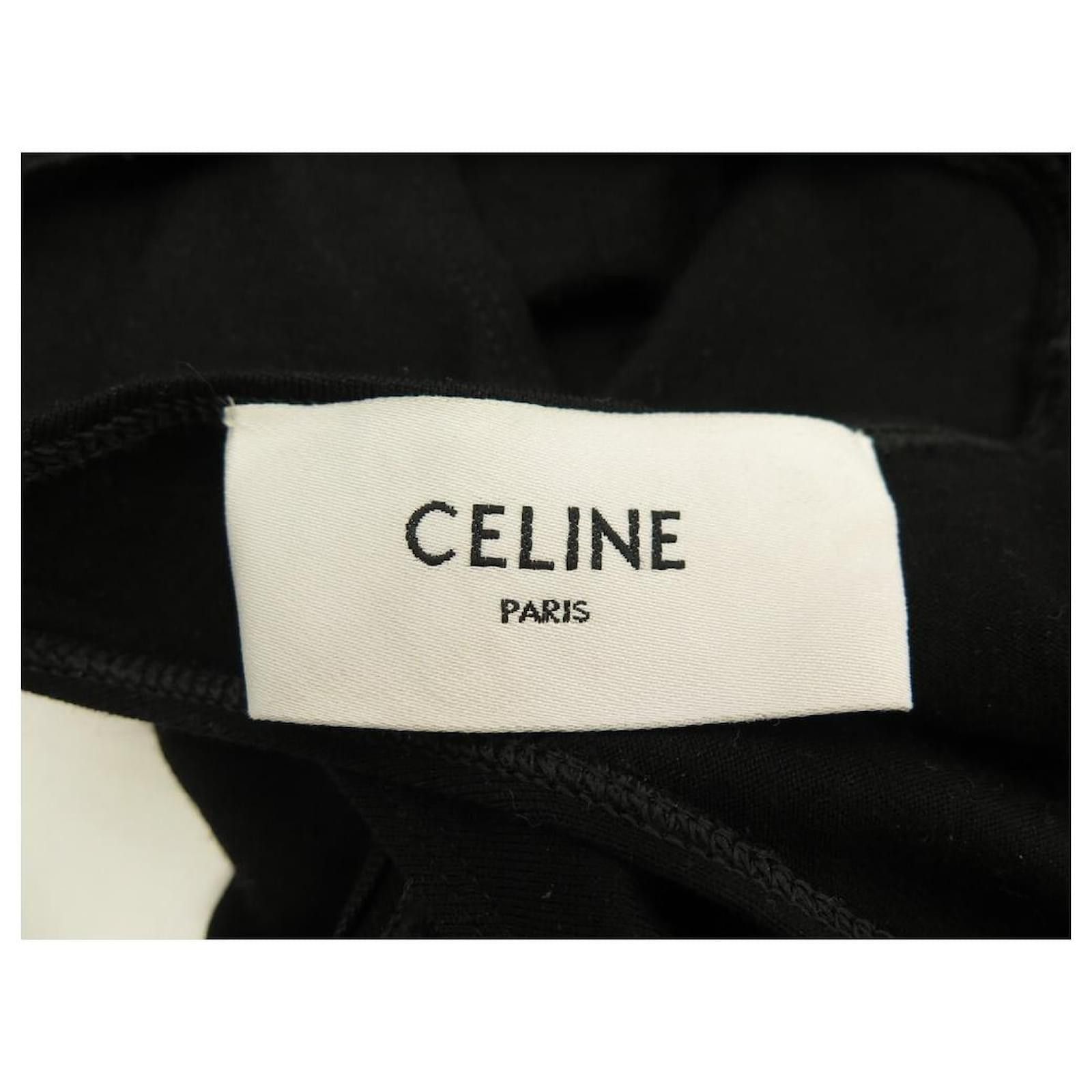 Celine o1bcso1str0824 Lolita Asymmetric Dress In Wool Jersey Black Size XXS / US 00 / IT 34 - 5 Thumbnail